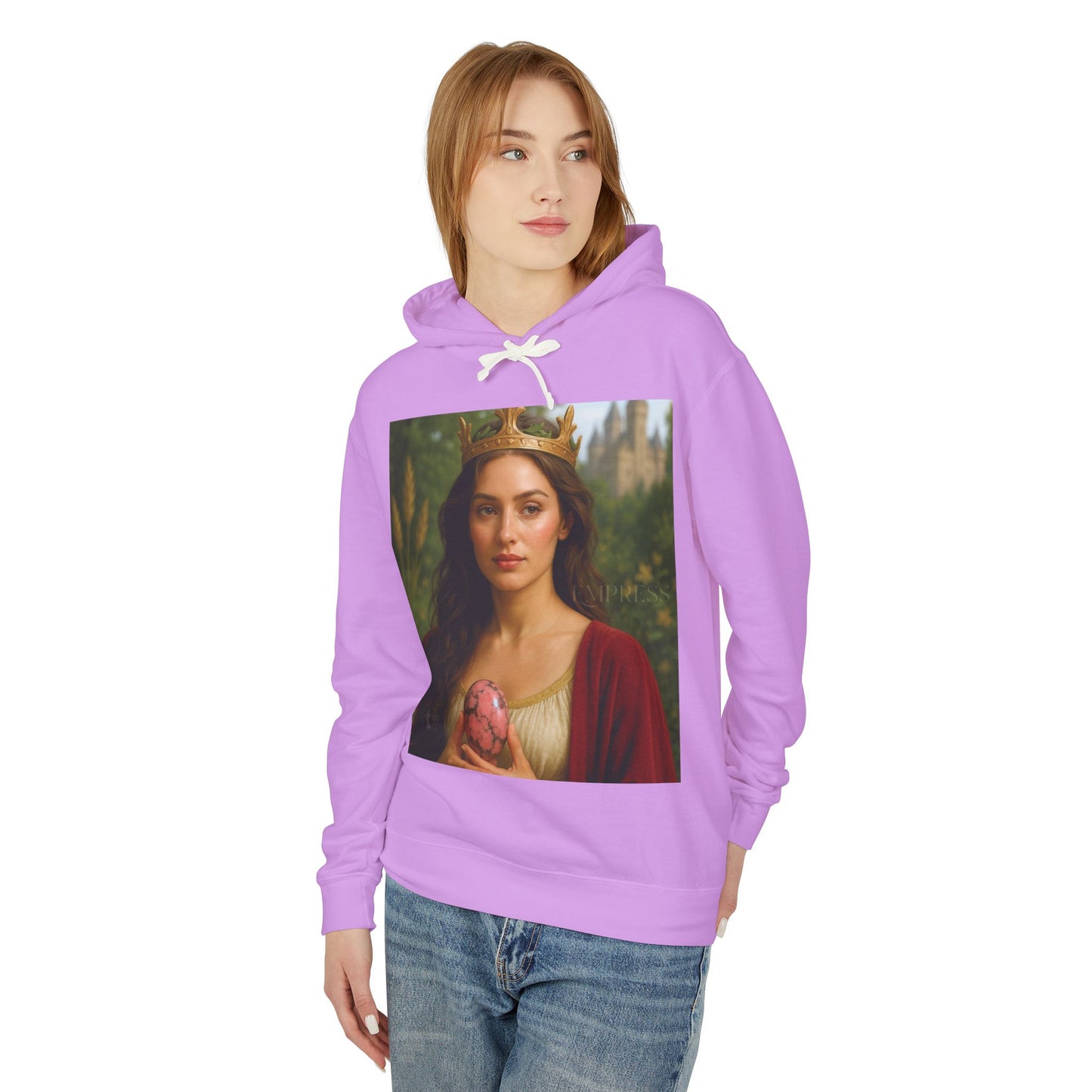 Empress Rhodonite Unisex Lightweight Hooded Sweatshirt