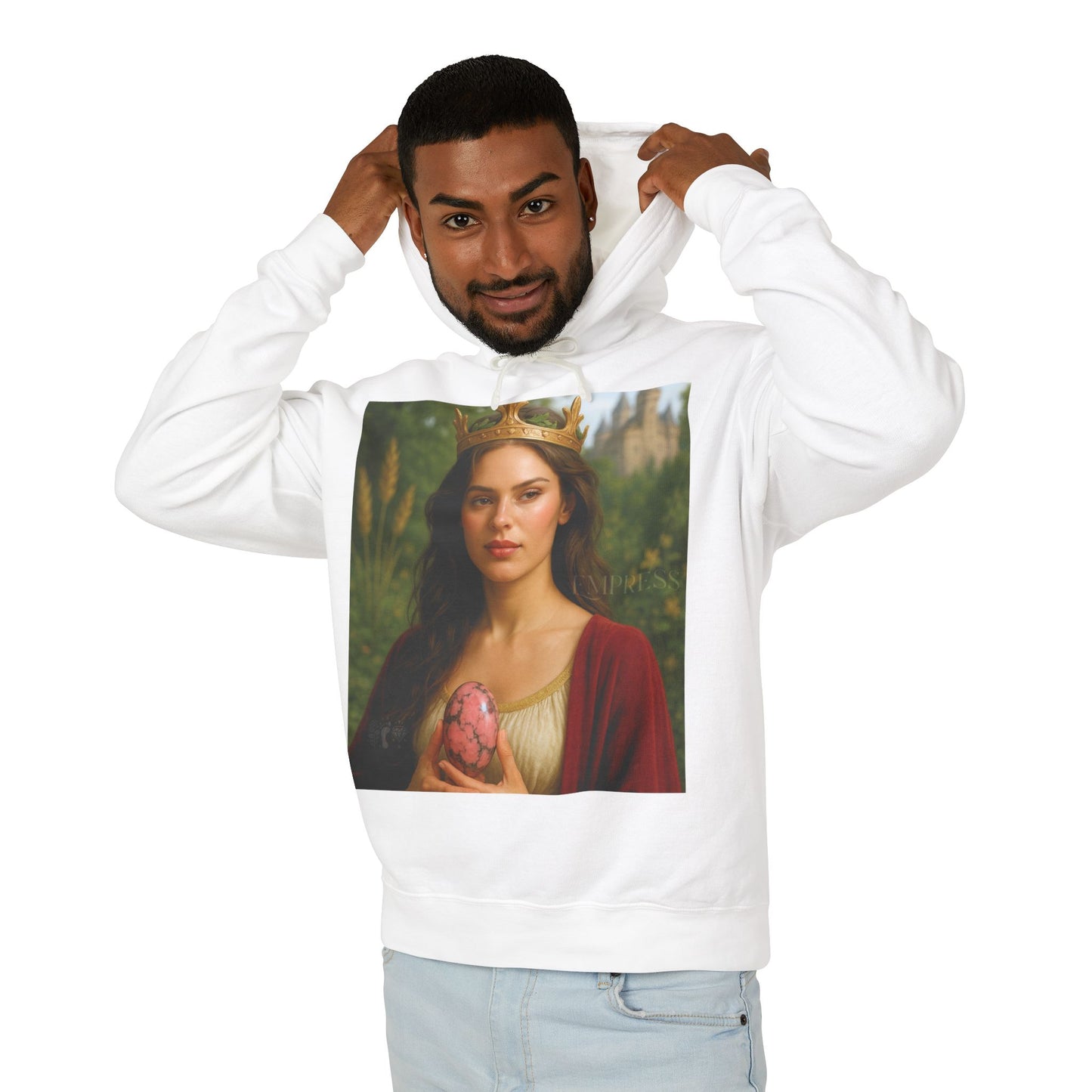 Empress Rhodonite Unisex Lightweight Hooded Sweatshirt