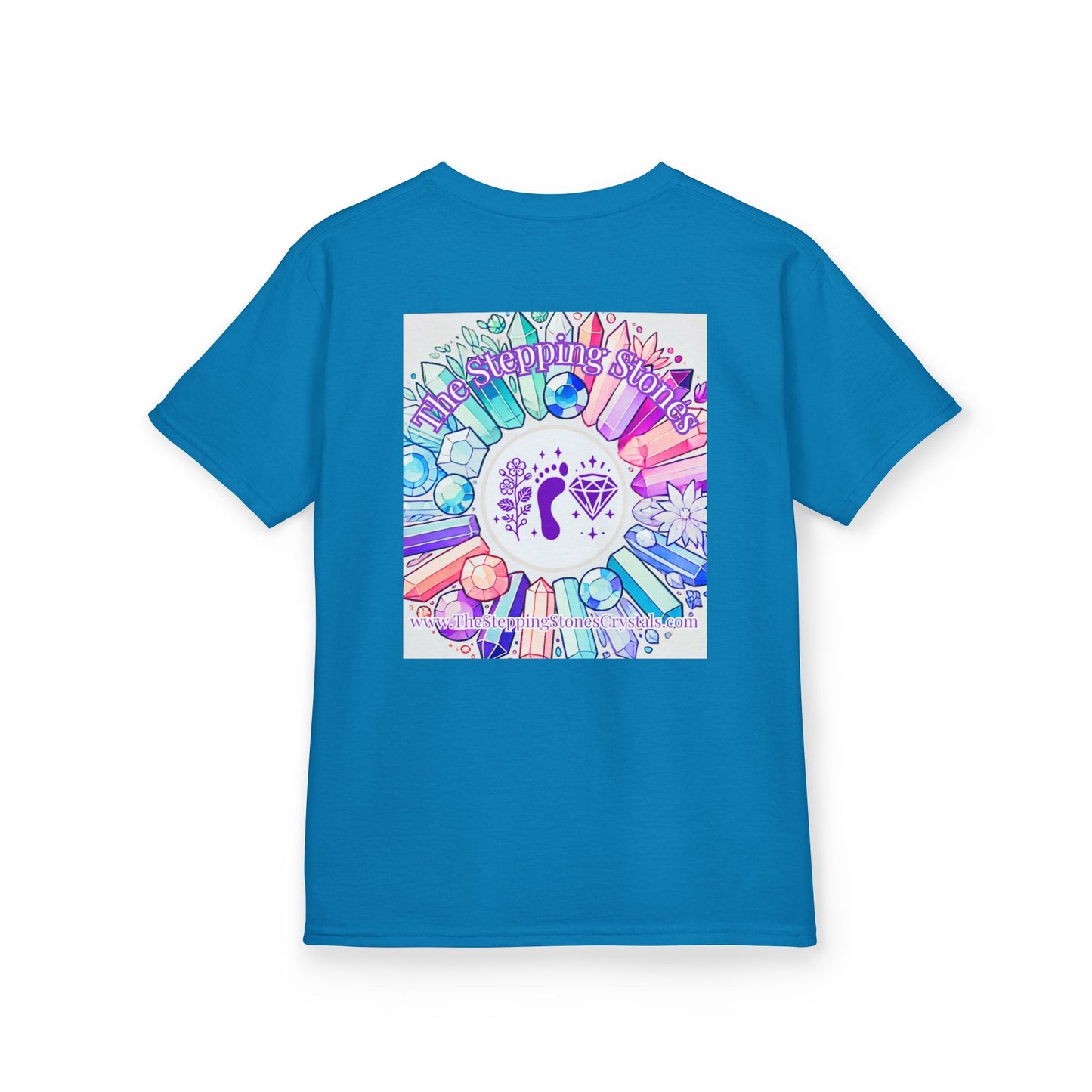 'Manifesting Snacks, Crystals, and Good Energy' Kids TShirt