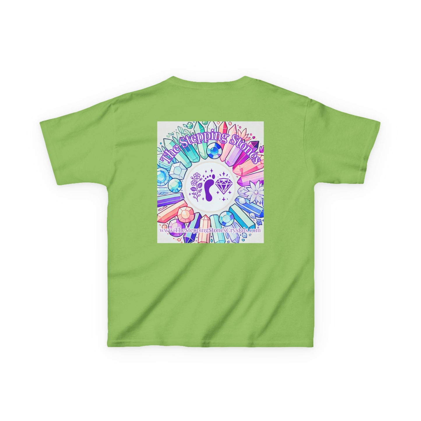 'Manifesting Snacks, Crystals, and Good Energy' Kids TShirt
