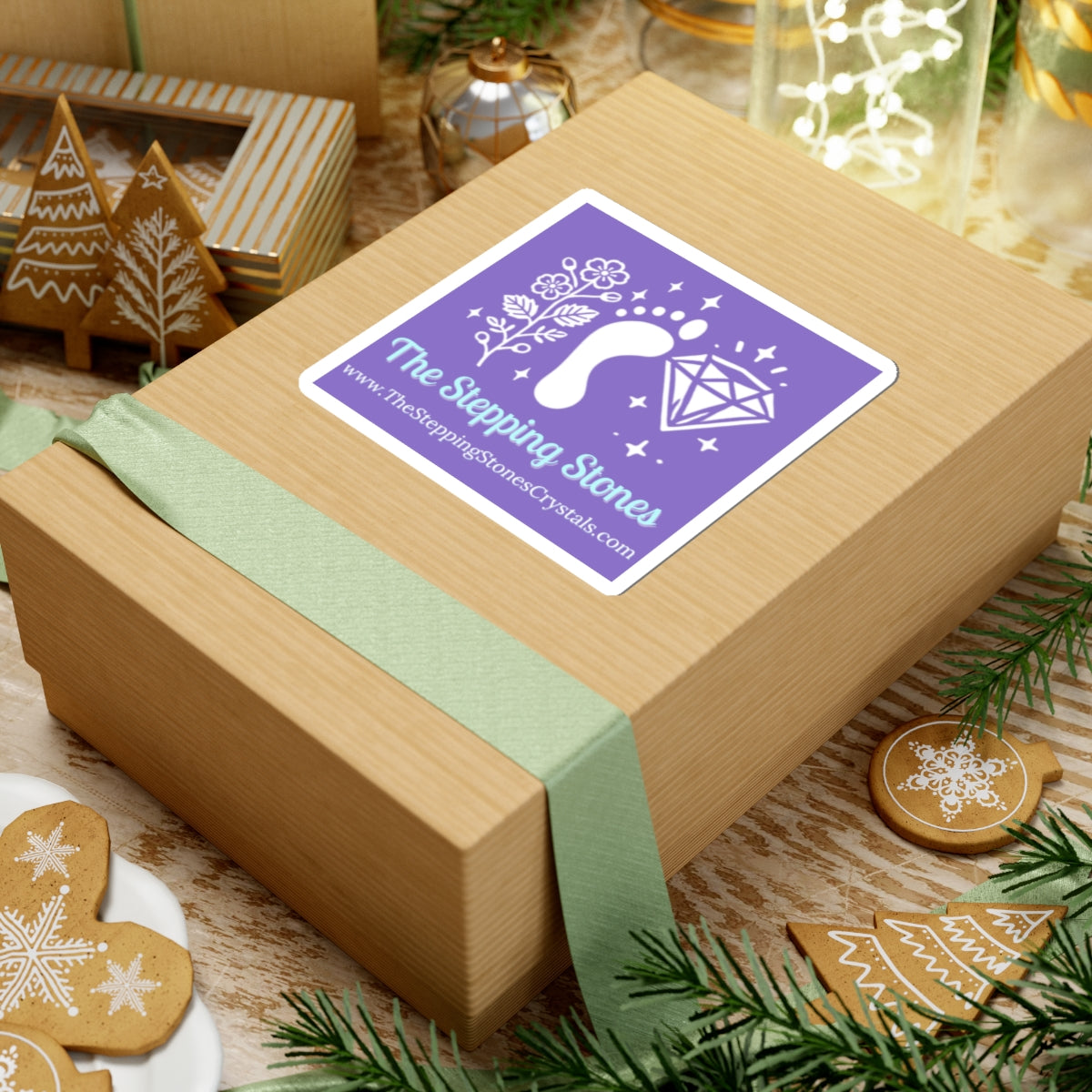 The Stepping Stones Logo Purple Sticker