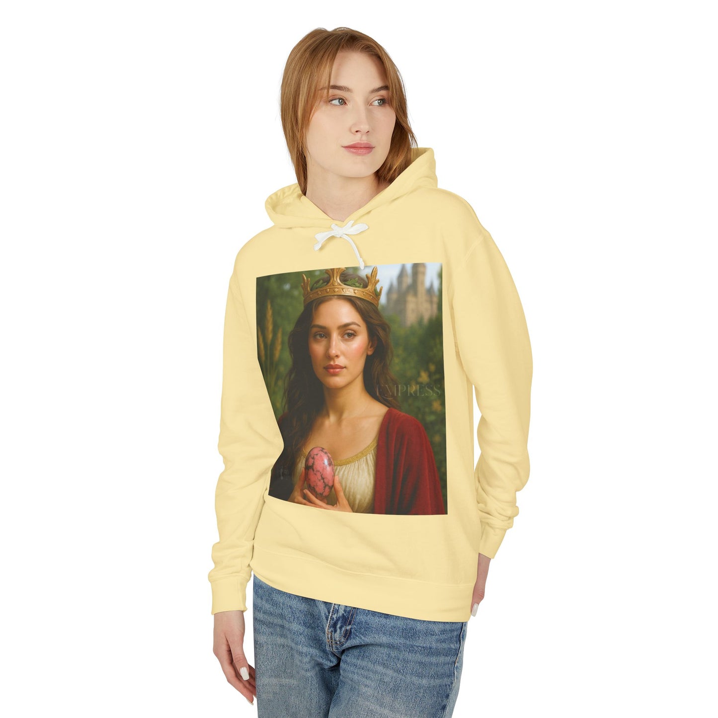 Empress Rhodonite Unisex Lightweight Hooded Sweatshirt