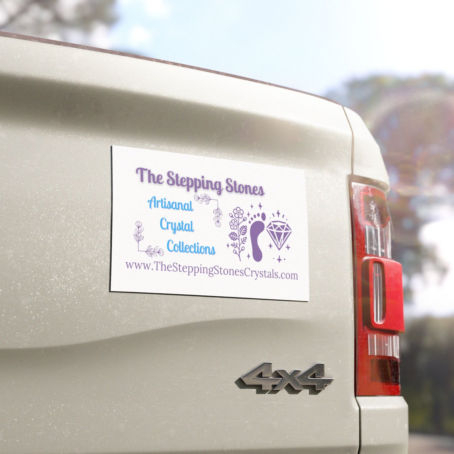 The Stepping Stones Car Magnets - One Mile at a Time