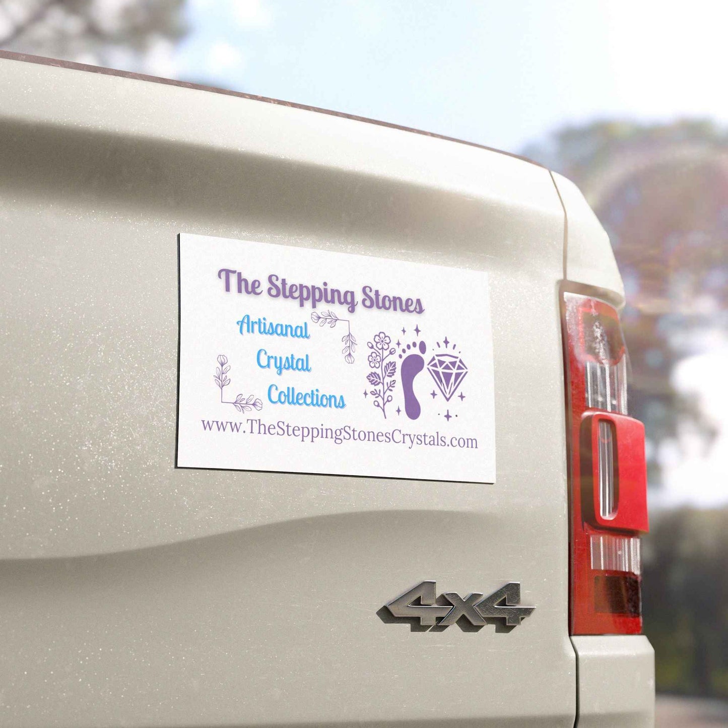 The Stepping Stones Car Magnets - One Mile at a Time