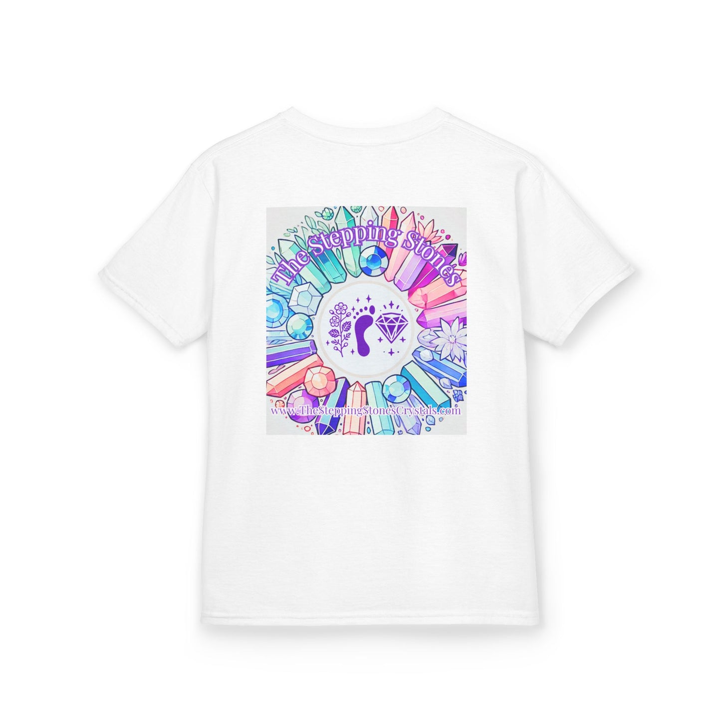 'Manifesting Snacks, Crystals, and Good Energy' Kids TShirt