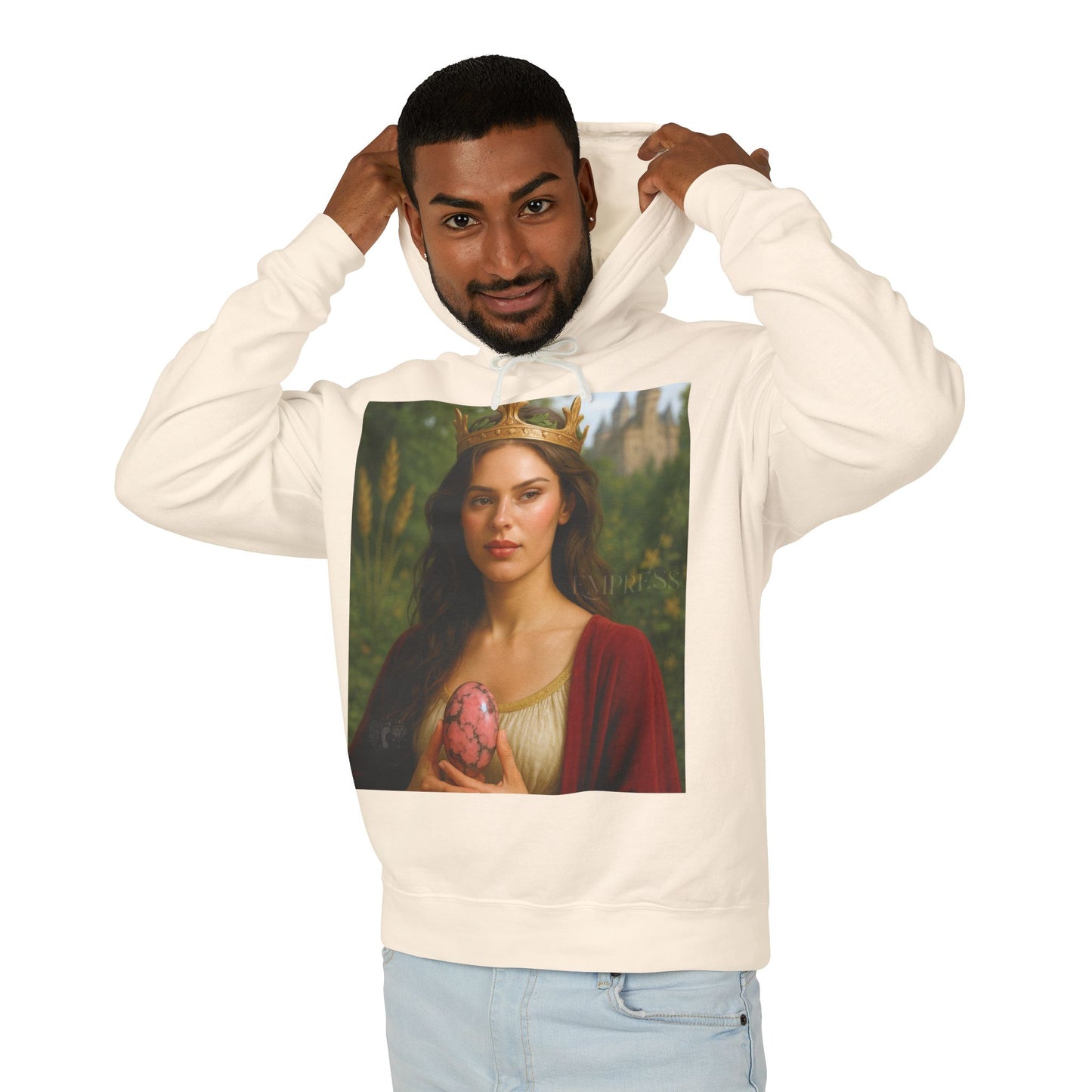 Empress Rhodonite Unisex Lightweight Hooded Sweatshirt
