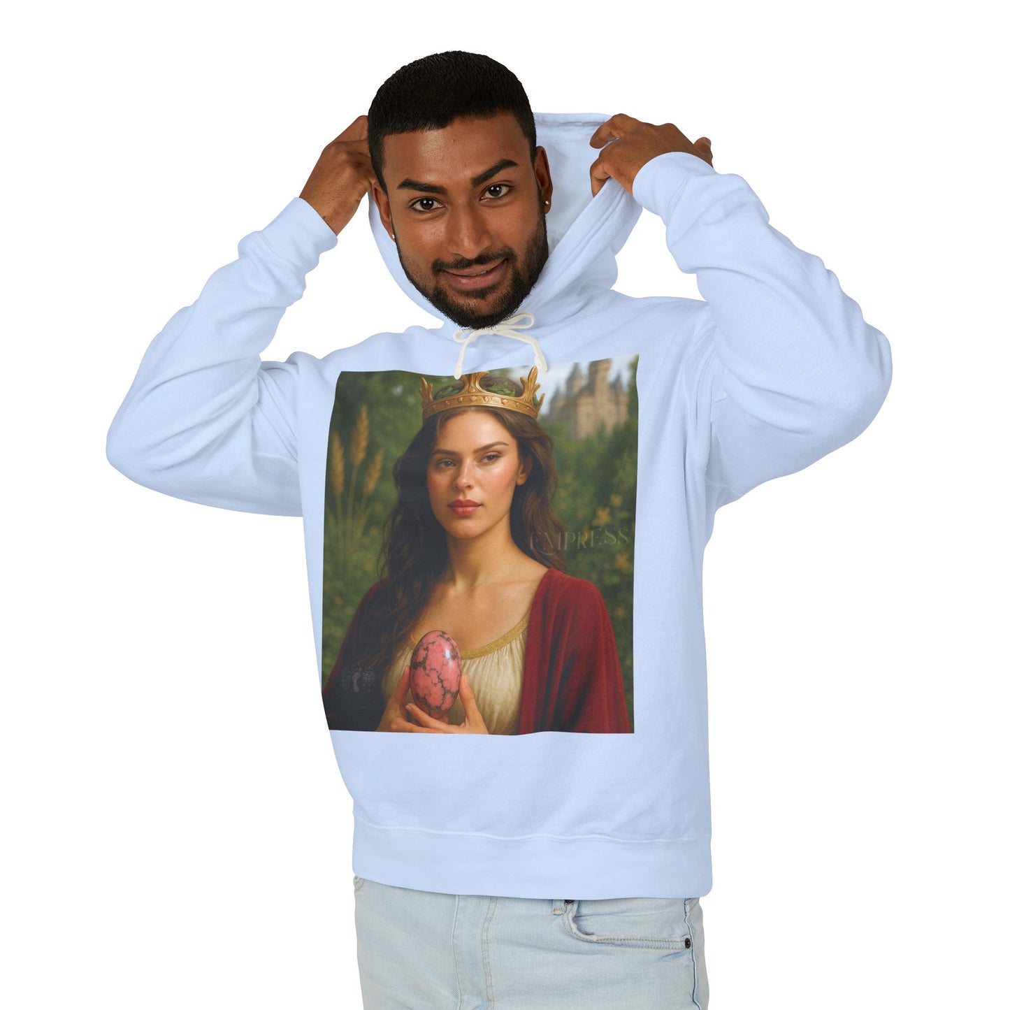 Empress Rhodonite Unisex Lightweight Hooded Sweatshirt