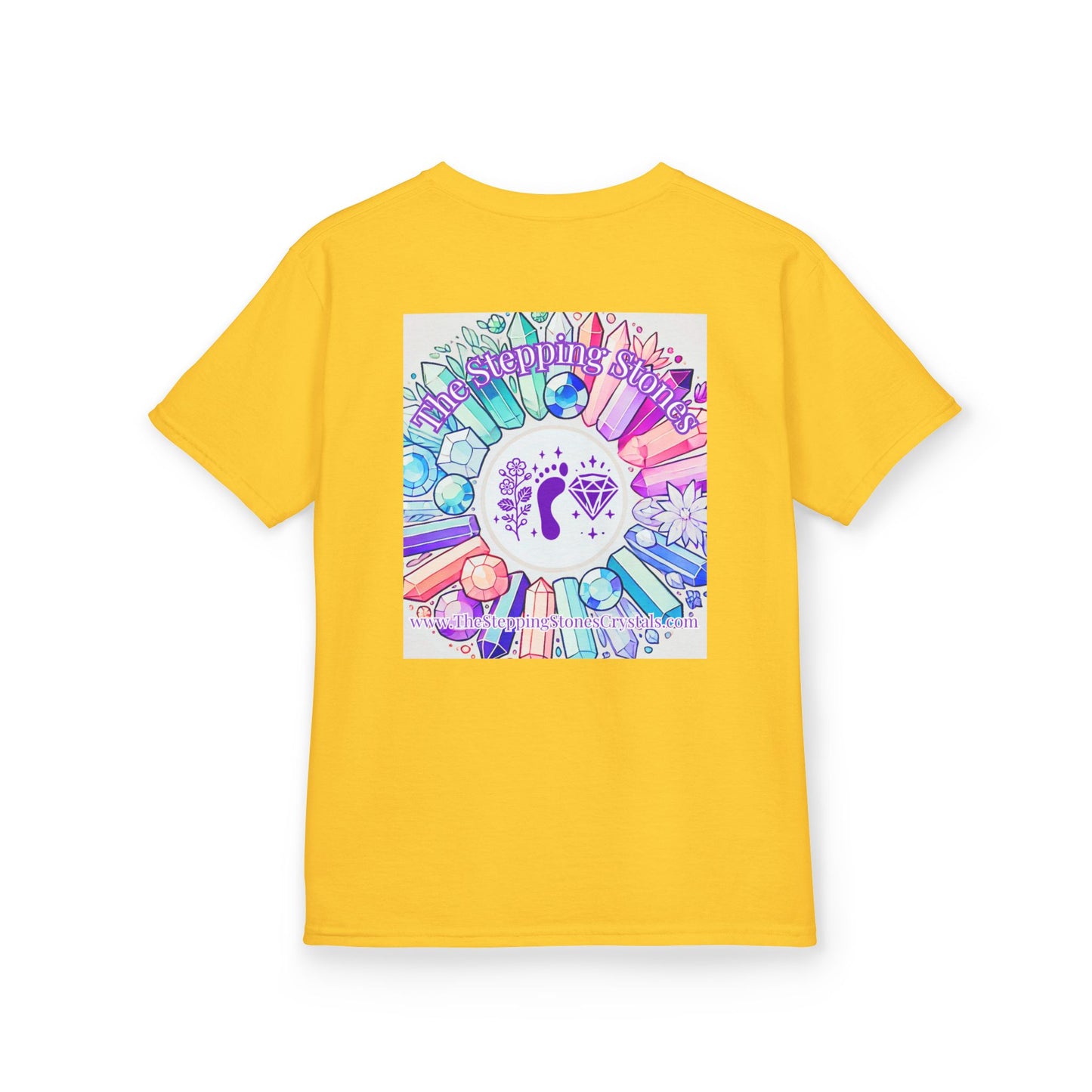 'Manifesting Snacks, Crystals, and Good Energy' Kids TShirt