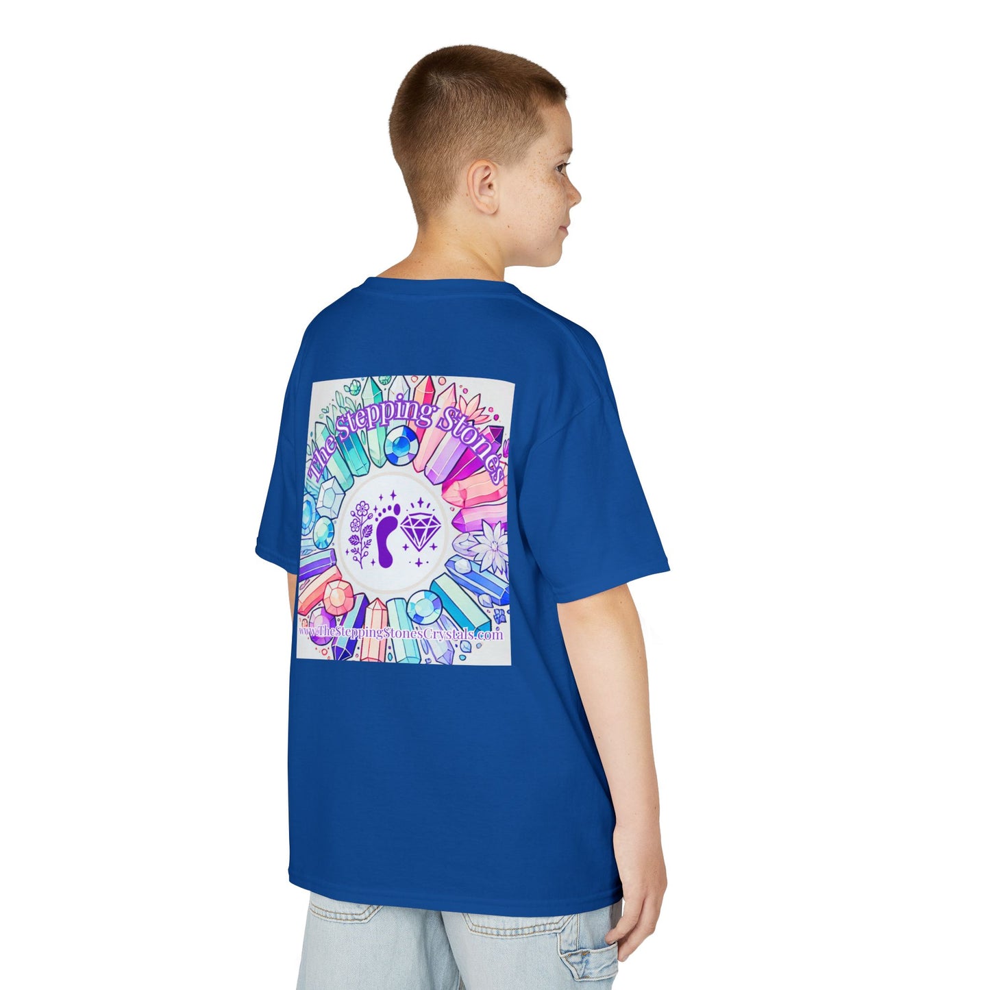 'Manifesting Snacks, Crystals, and Good Energy' Kids TShirt