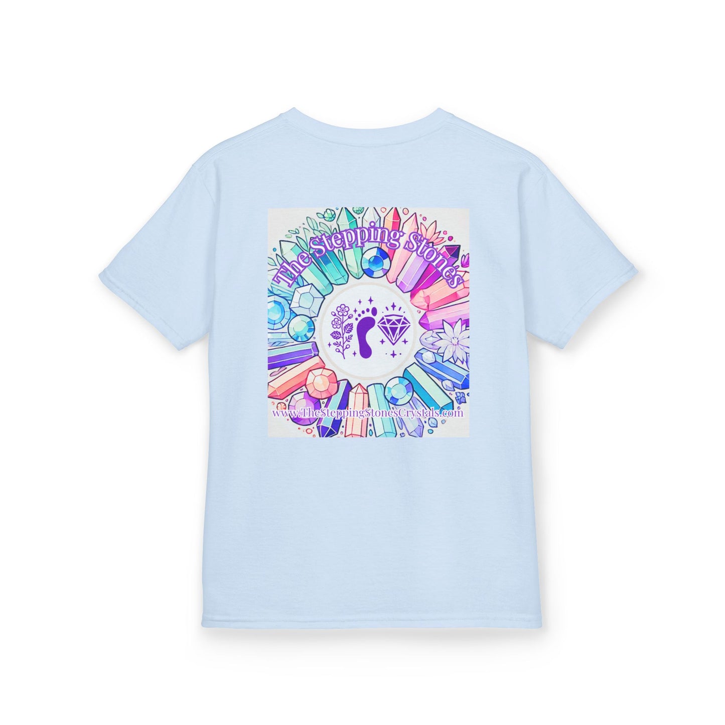 'Manifesting Snacks, Crystals, and Good Energy' Kids TShirt