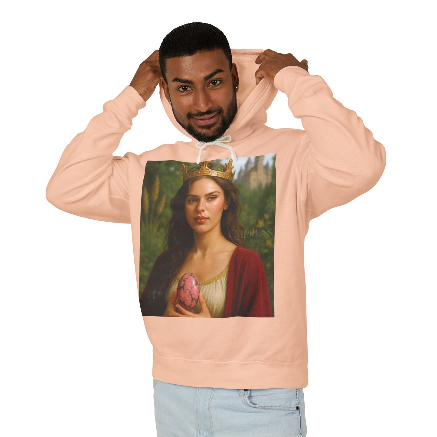 Empress Rhodonite Unisex Lightweight Hooded Sweatshirt
