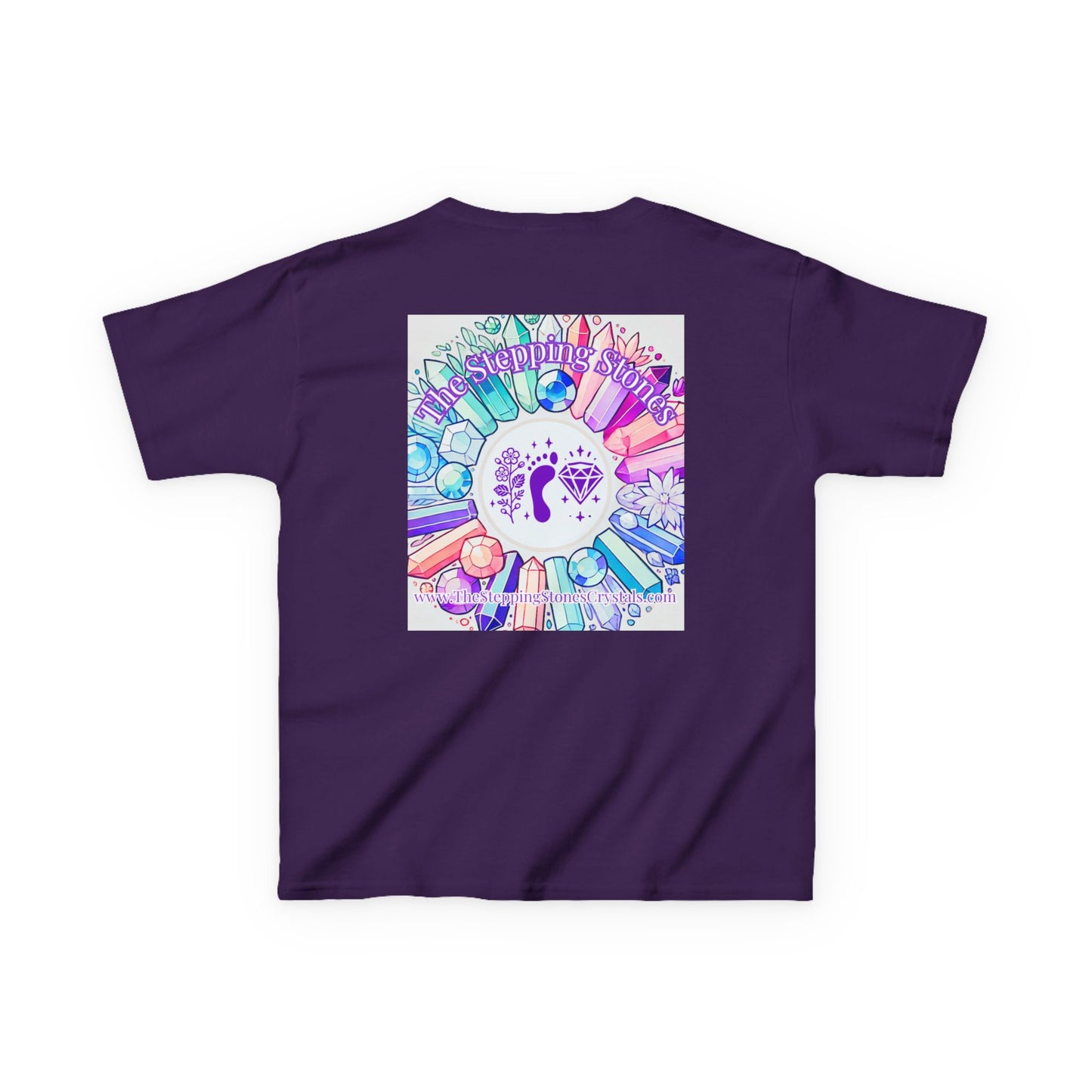 'Manifesting Snacks, Crystals, and Good Energy' Kids TShirt