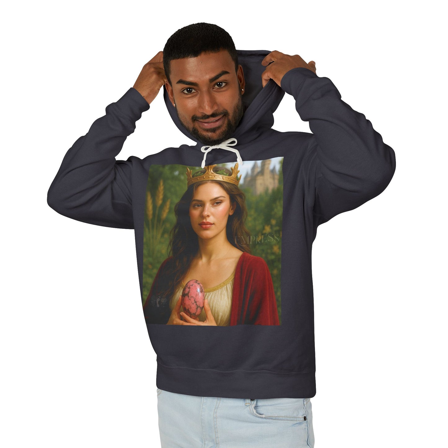 Empress Rhodonite Unisex Lightweight Hooded Sweatshirt