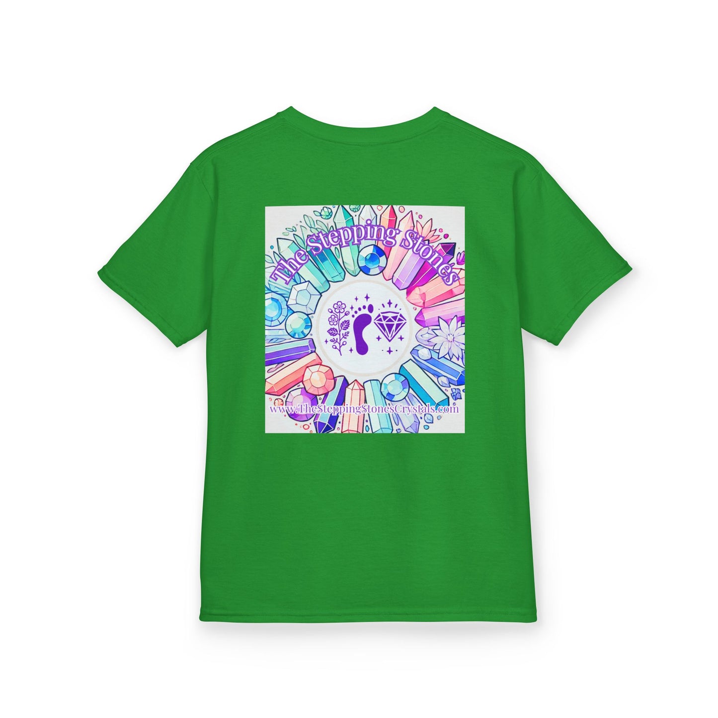 'Manifesting Snacks, Crystals, and Good Energy' Kids TShirt