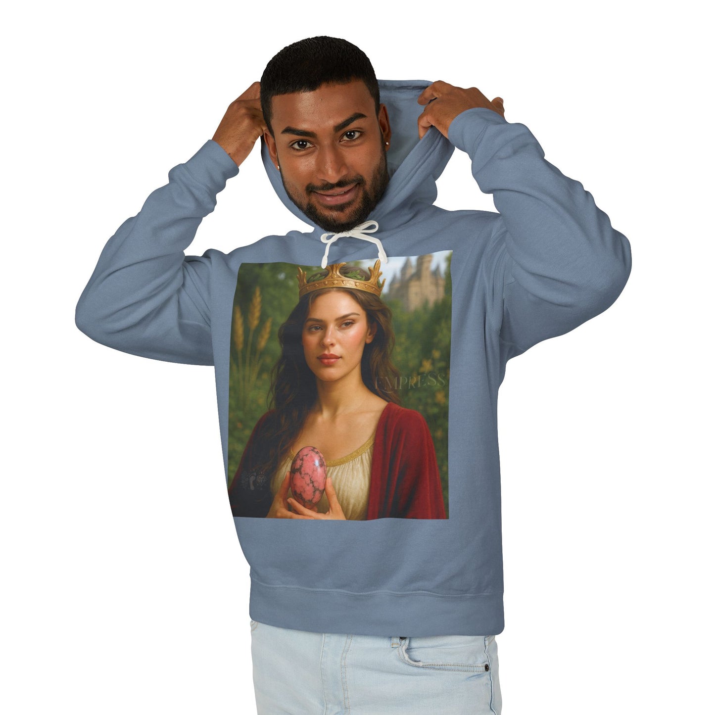 Empress Rhodonite Unisex Lightweight Hooded Sweatshirt