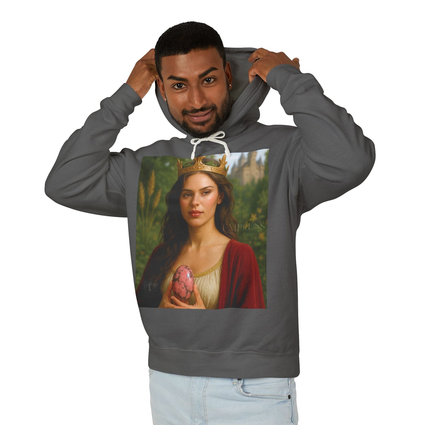 Empress Rhodonite Unisex Lightweight Hooded Sweatshirt