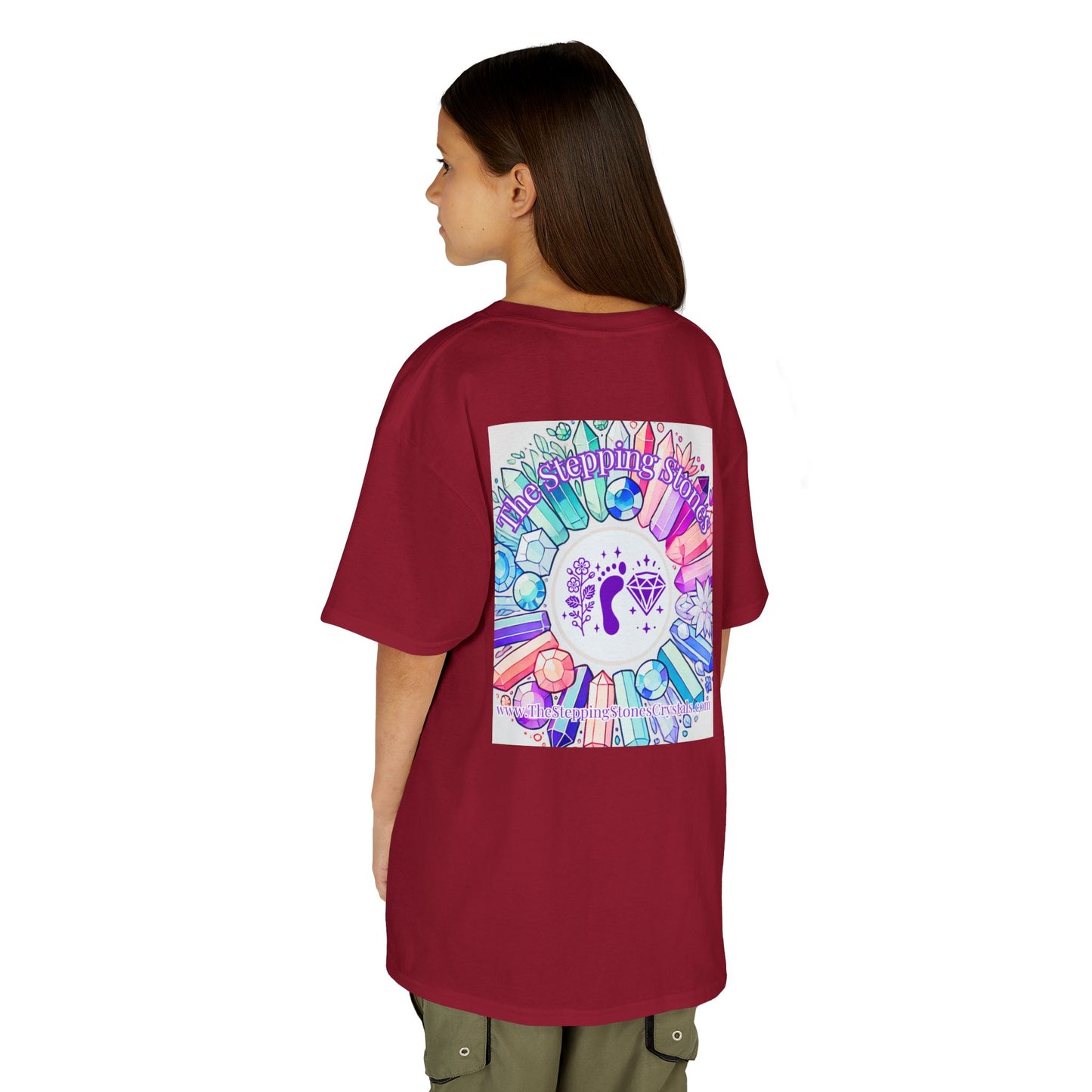 'Manifesting Snacks, Crystals, and Good Energy' Kids TShirt