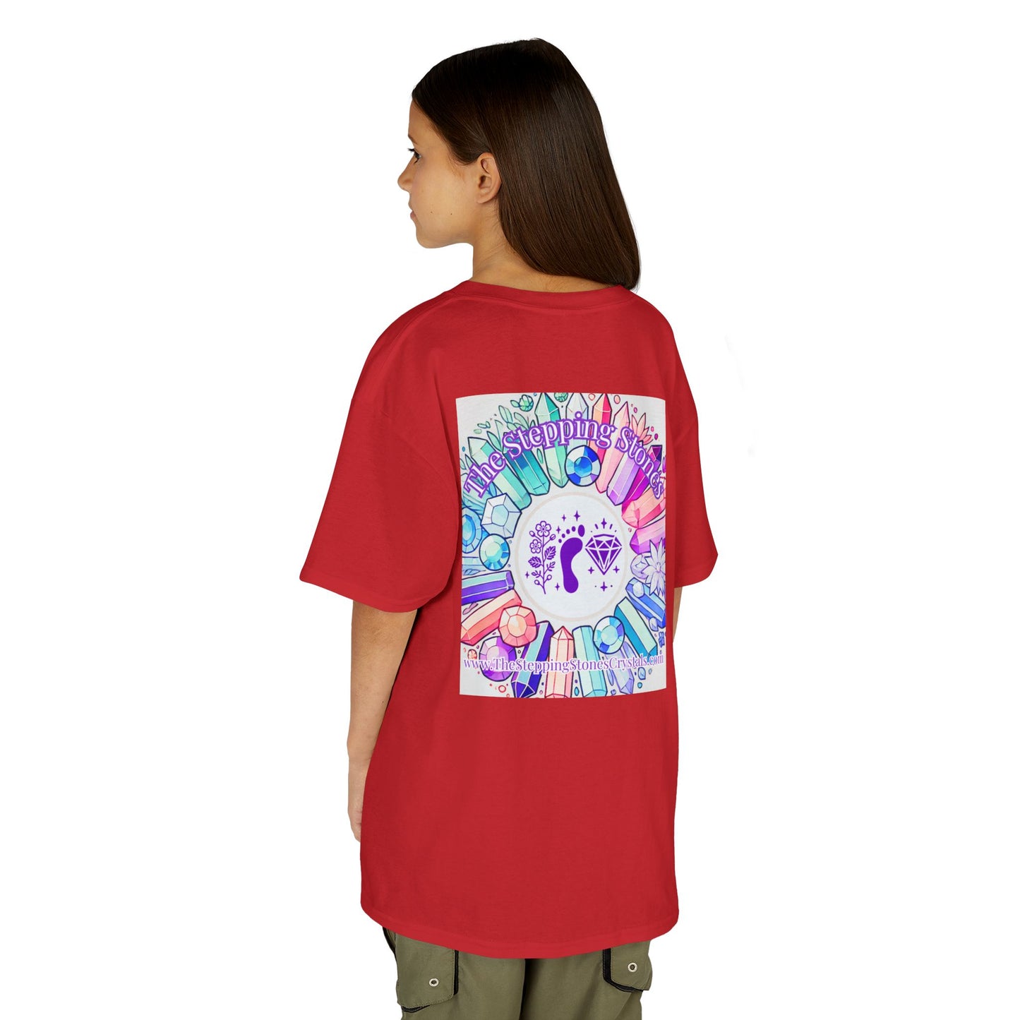 'Manifesting Snacks, Crystals, and Good Energy' Kids TShirt
