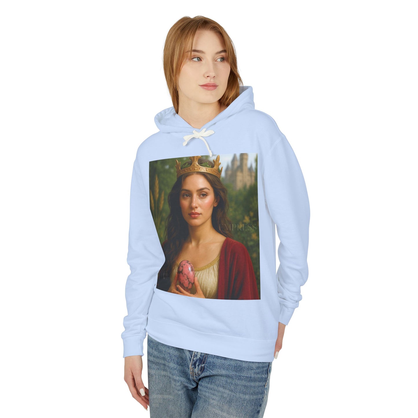 Empress Rhodonite Unisex Lightweight Hooded Sweatshirt