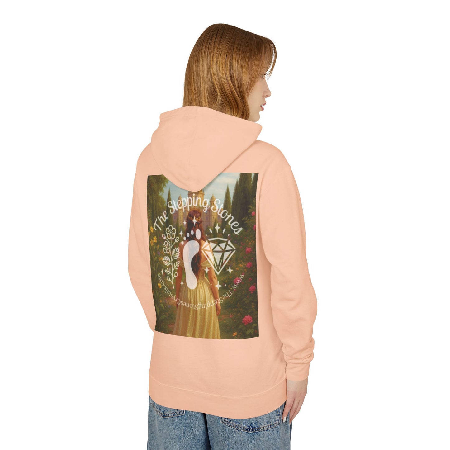 Empress Rhodonite Unisex Lightweight Hooded Sweatshirt