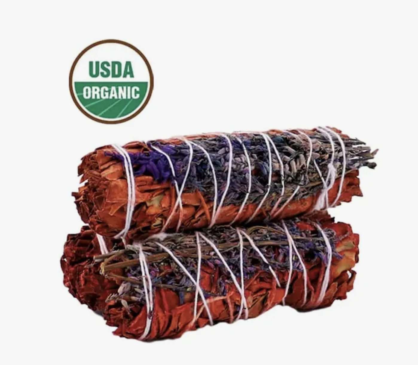 Dragon Blood Sage with Lavender Smudge Stick (4 in.)