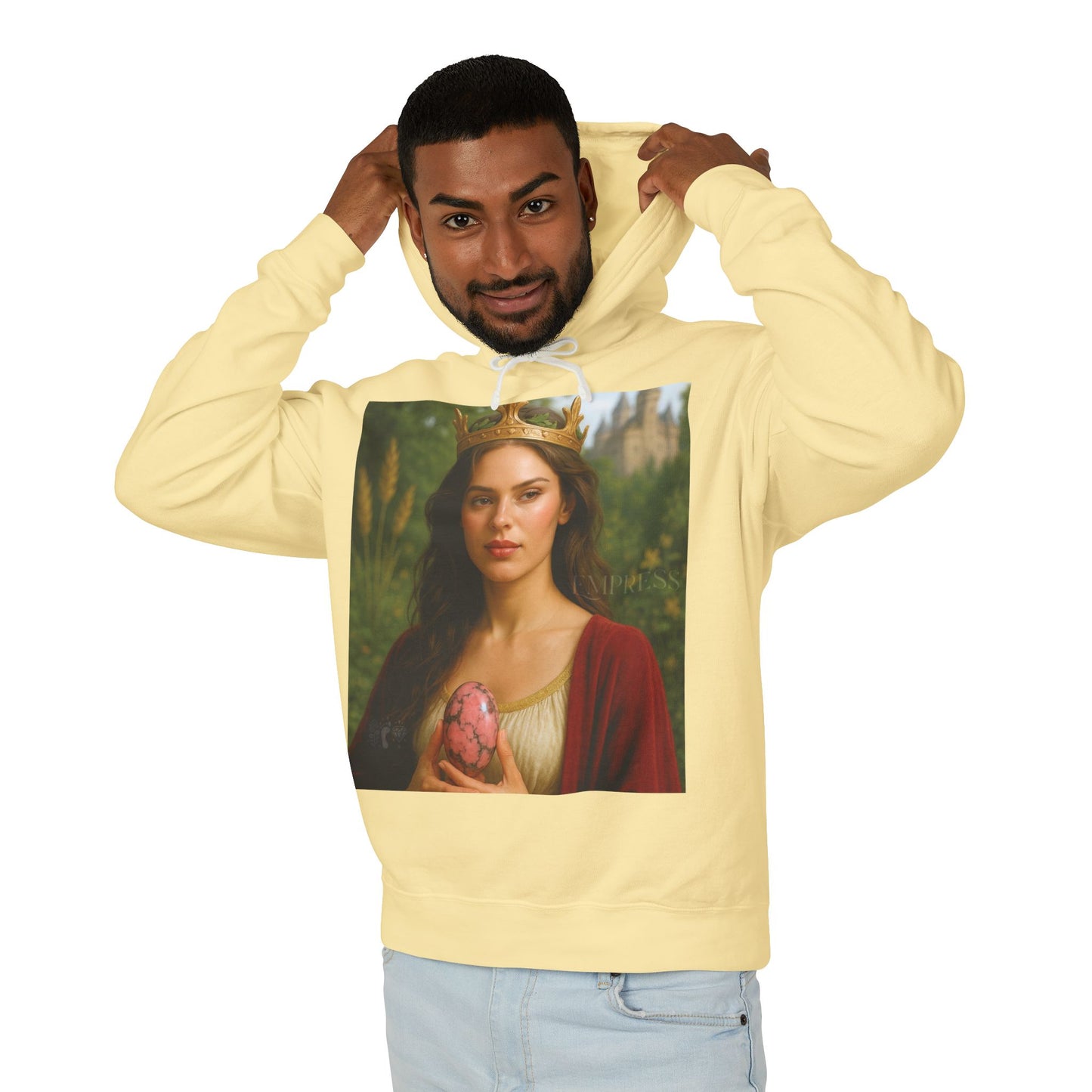 Empress Rhodonite Unisex Lightweight Hooded Sweatshirt