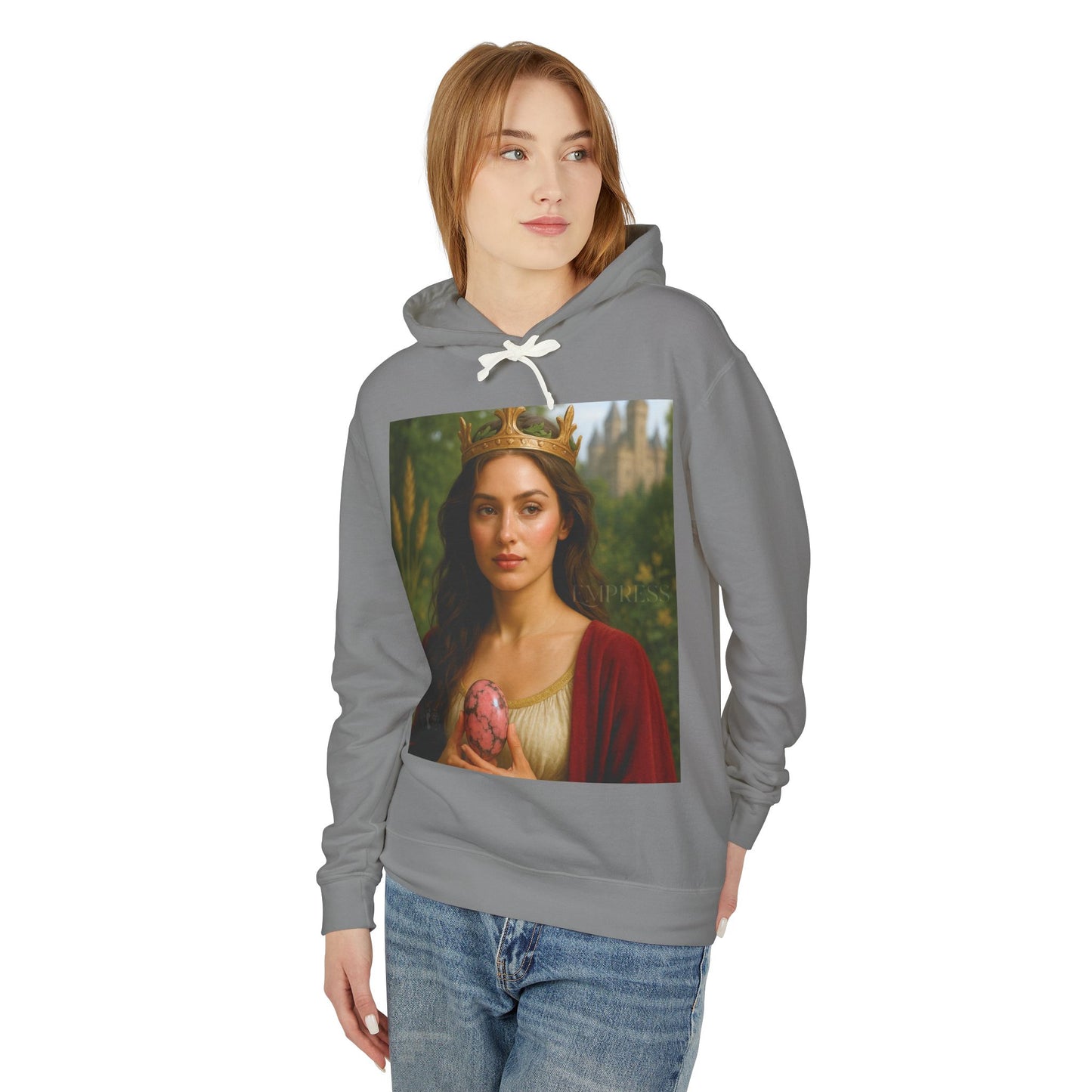 Empress Rhodonite Unisex Lightweight Hooded Sweatshirt
