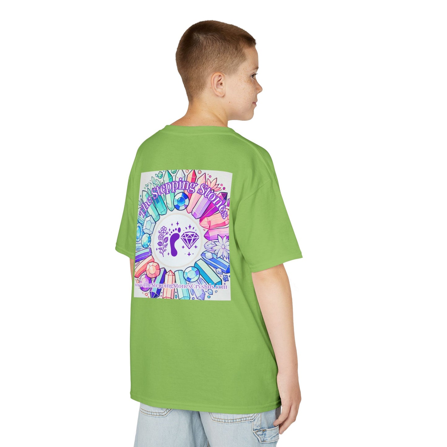 'Manifesting Snacks, Crystals, and Good Energy' Kids TShirt