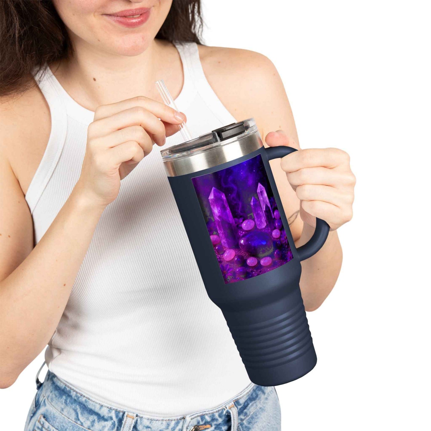 TSS Crystals Insulated Travel Mug - 40oz Crystal Design
