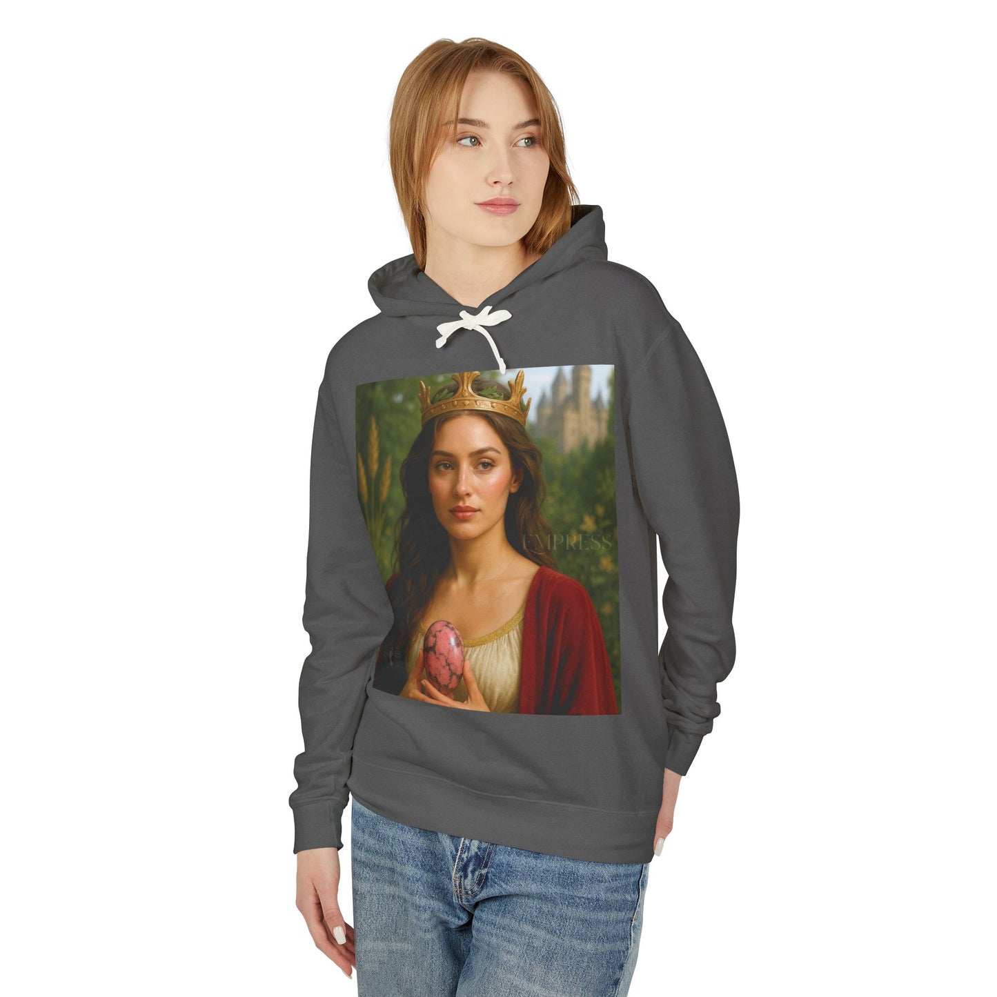 Empress Rhodonite Unisex Lightweight Hooded Sweatshirt