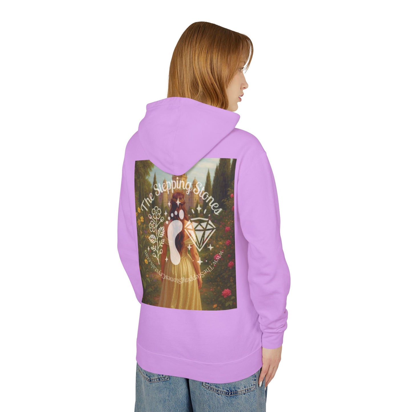 Empress Rhodonite Unisex Lightweight Hooded Sweatshirt