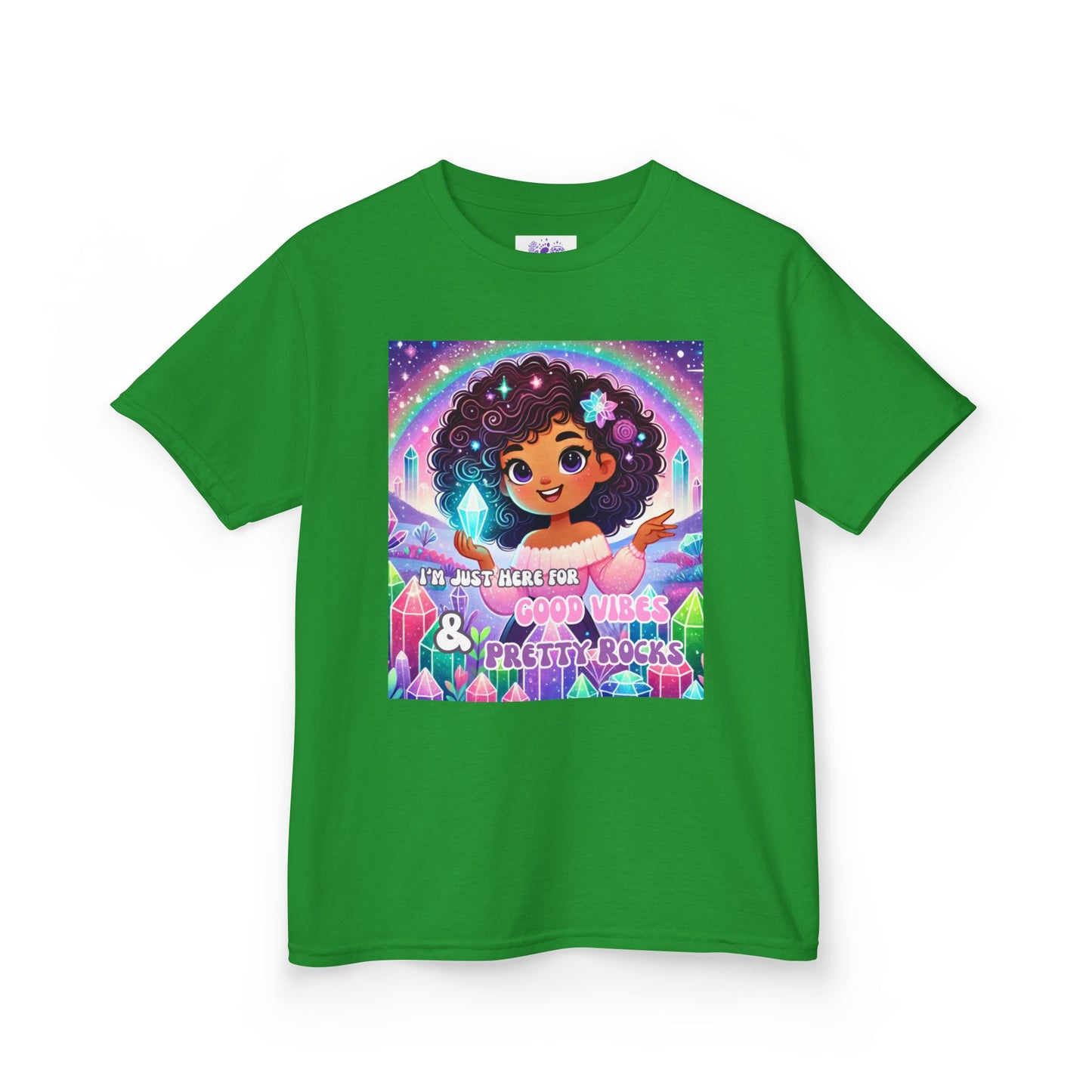 'I'm Just Here for Good Vibes and Pretty Rocks' Kids TShirt