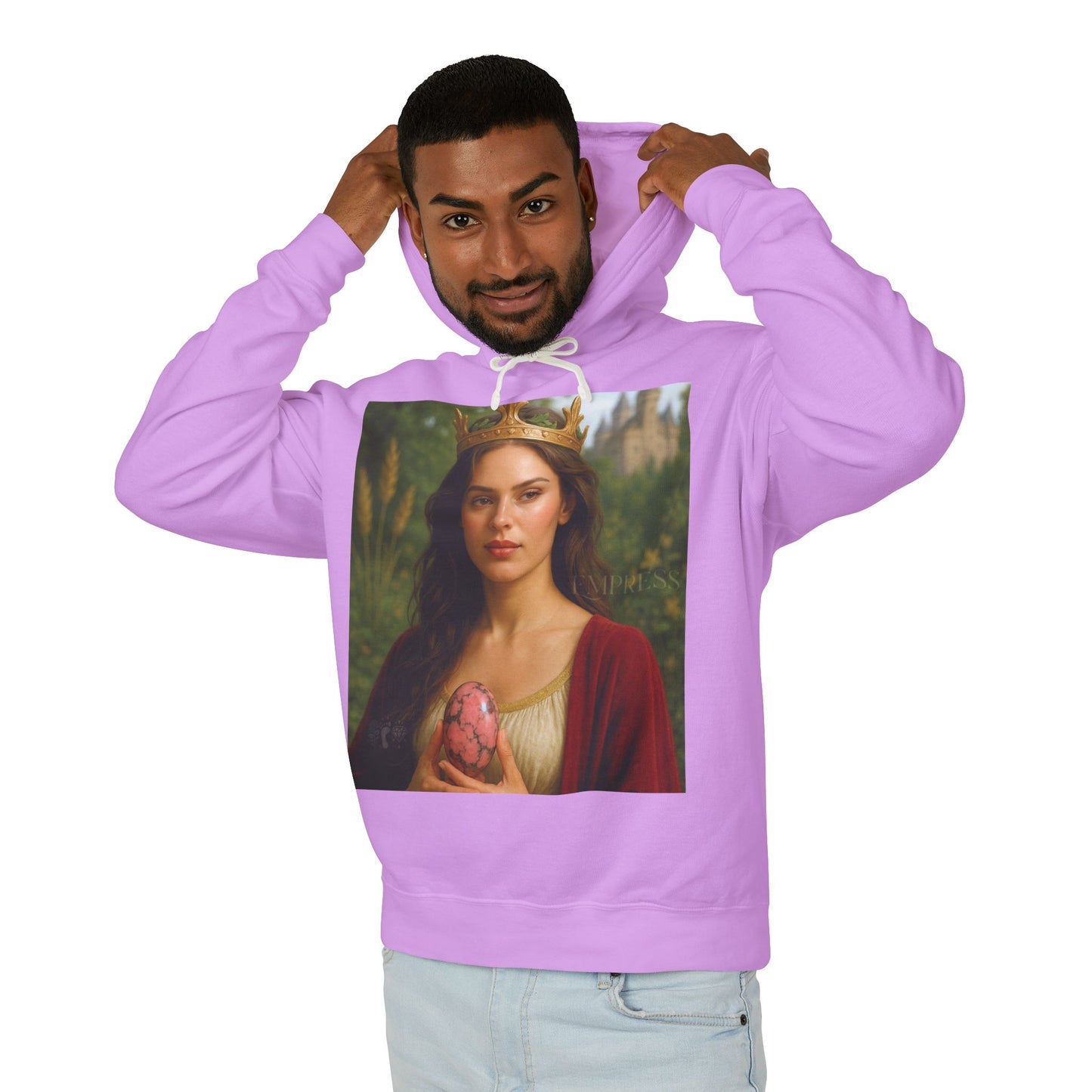 Empress Rhodonite Unisex Lightweight Hooded Sweatshirt