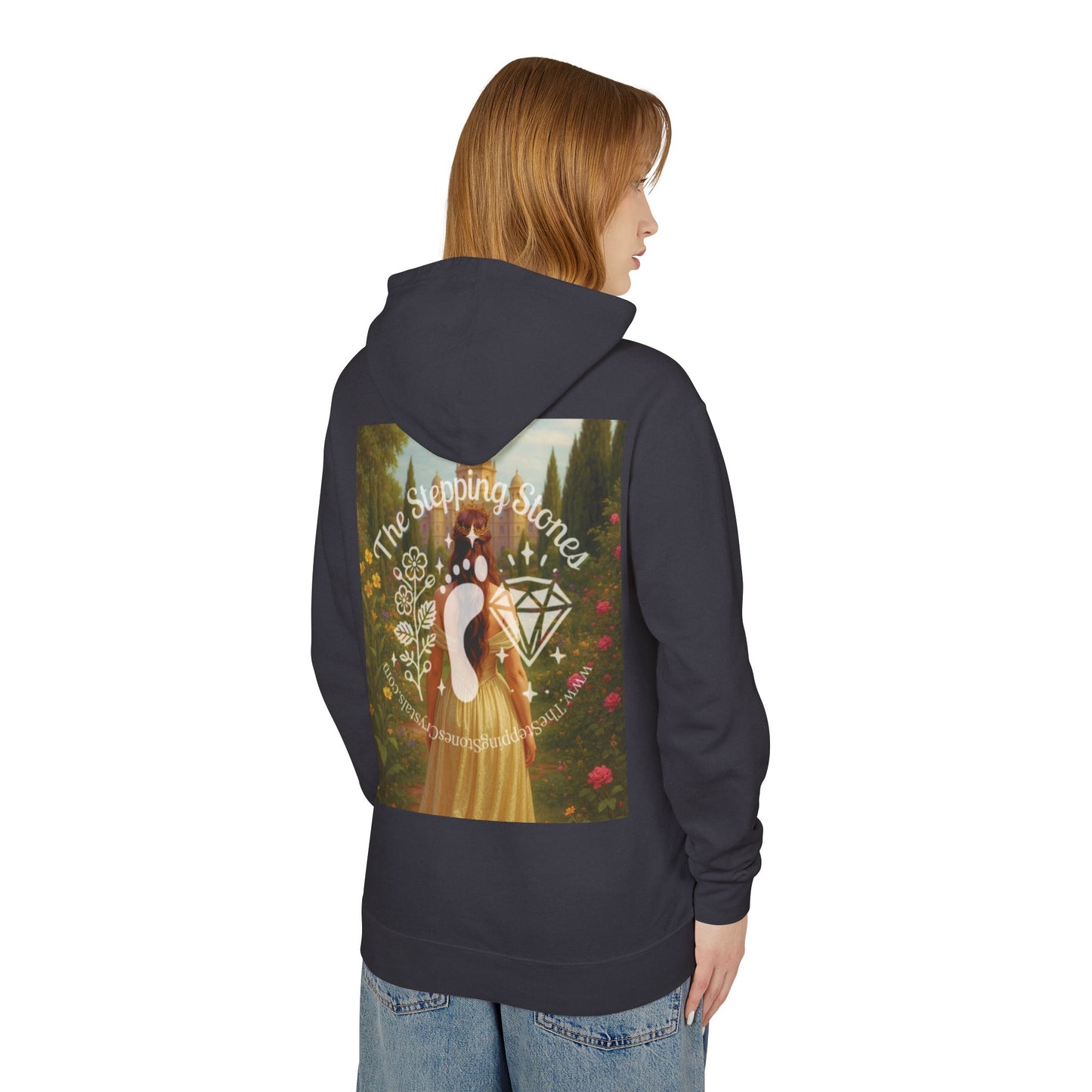 Empress Rhodonite Unisex Lightweight Hooded Sweatshirt