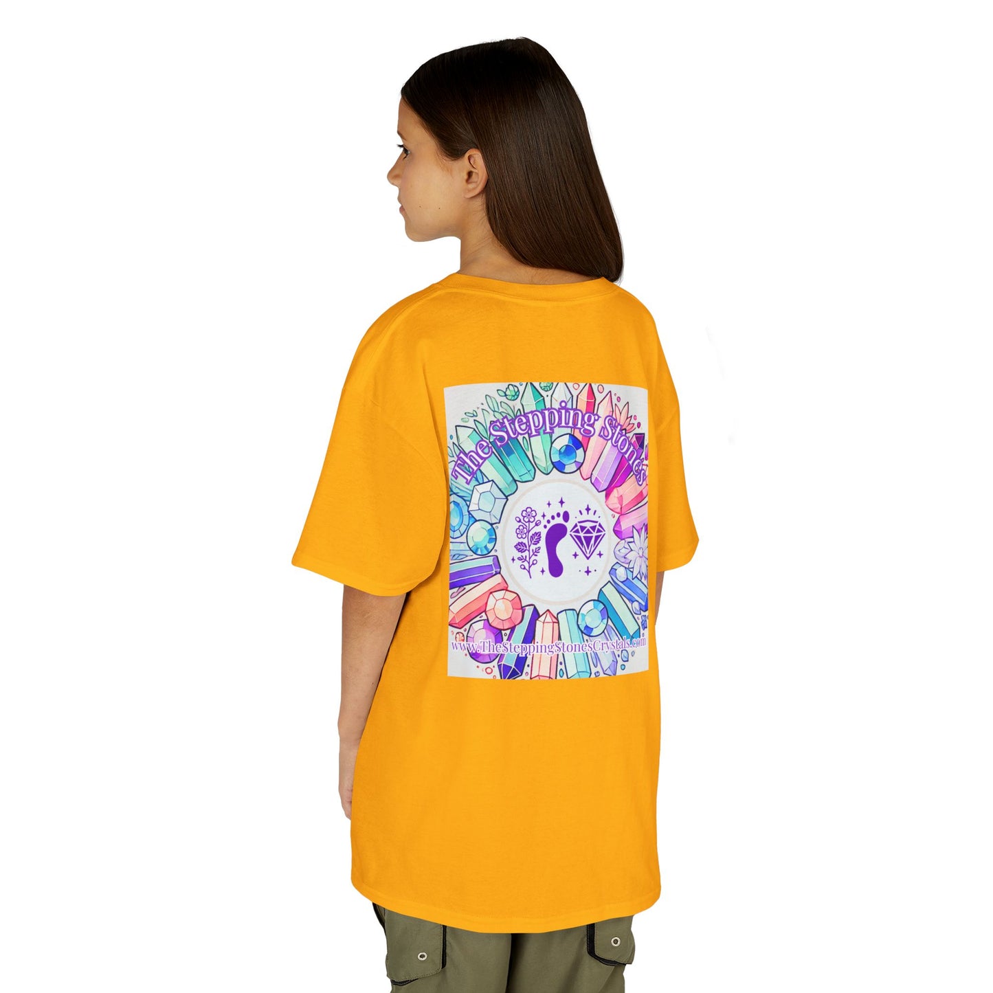 'Manifesting Snacks, Crystals, and Good Energy' Kids TShirt