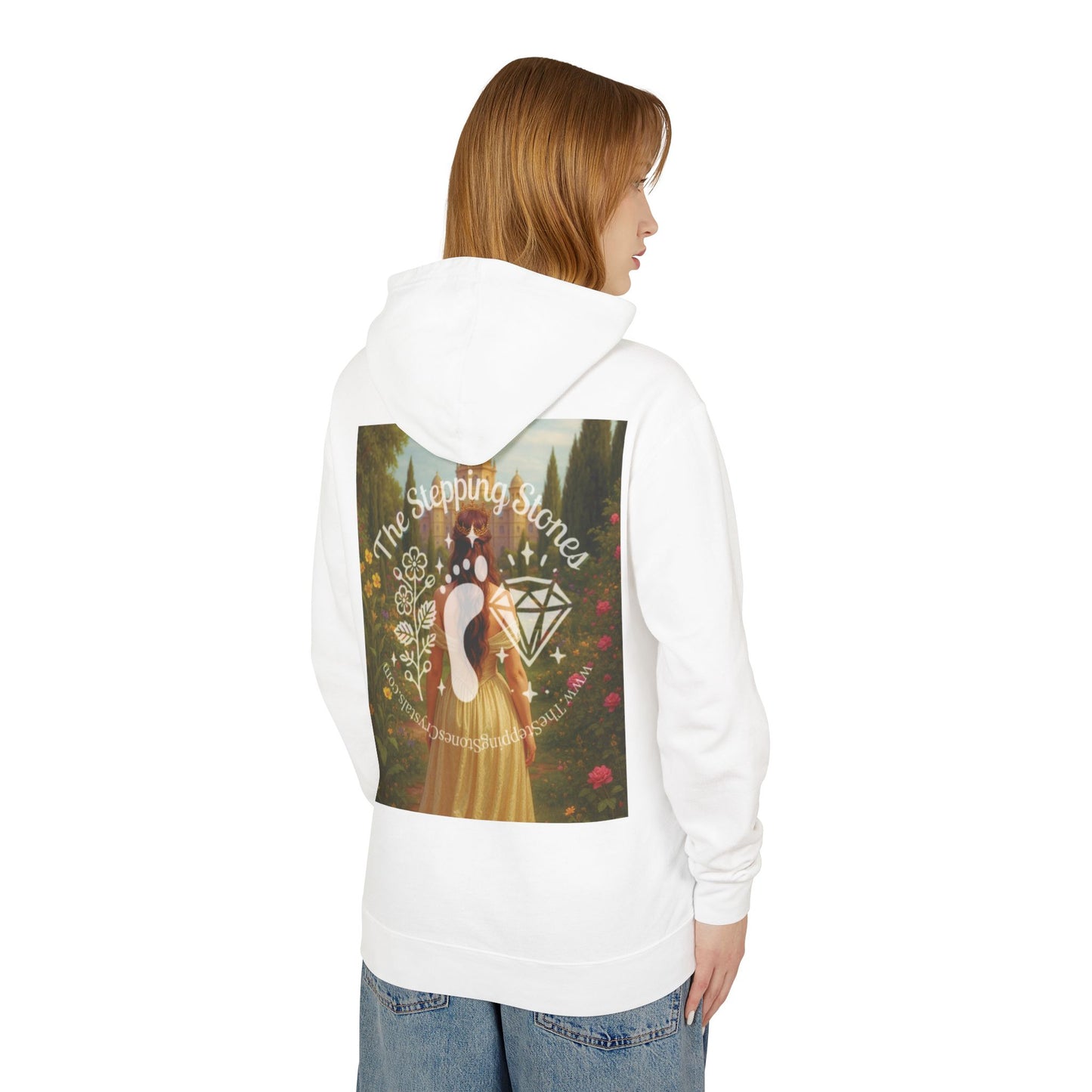 Empress Rhodonite Unisex Lightweight Hooded Sweatshirt