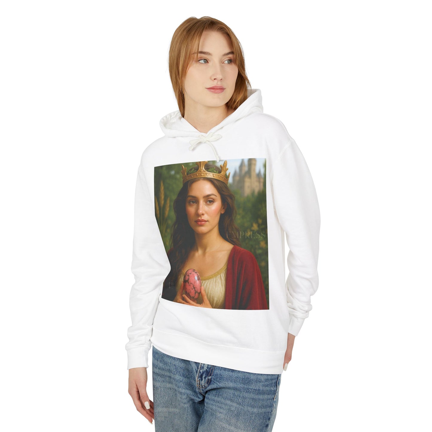 Empress Rhodonite Unisex Lightweight Hooded Sweatshirt
