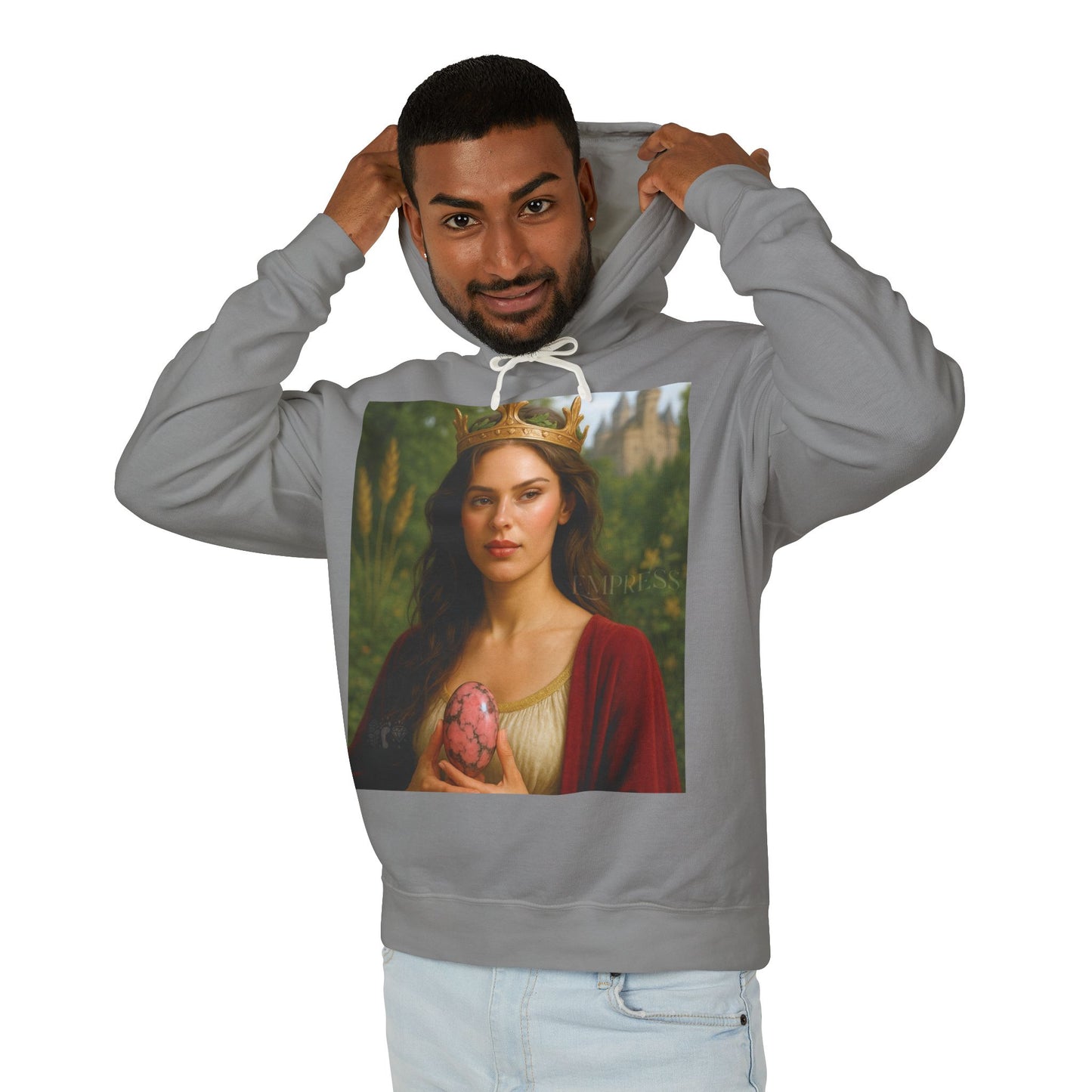 Empress Rhodonite Unisex Lightweight Hooded Sweatshirt