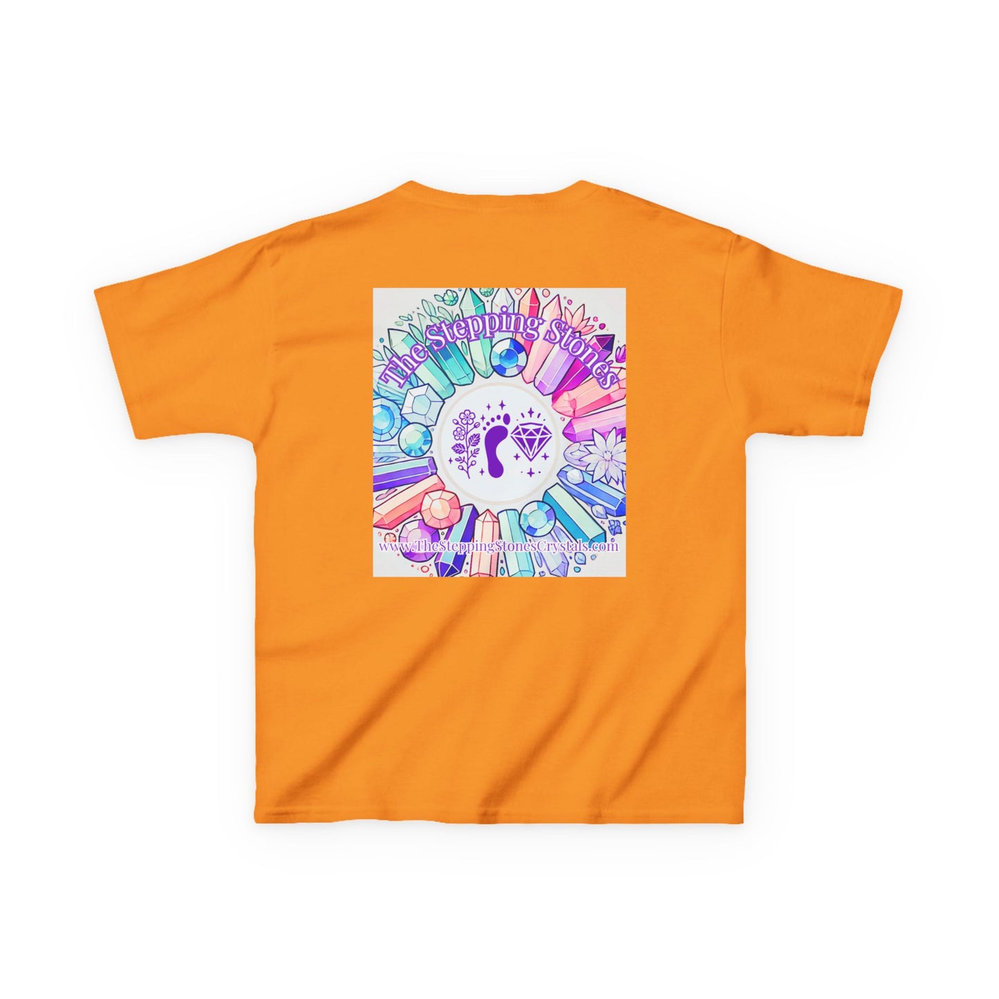 'Manifesting Snacks, Crystals, and Good Energy' Kids TShirt