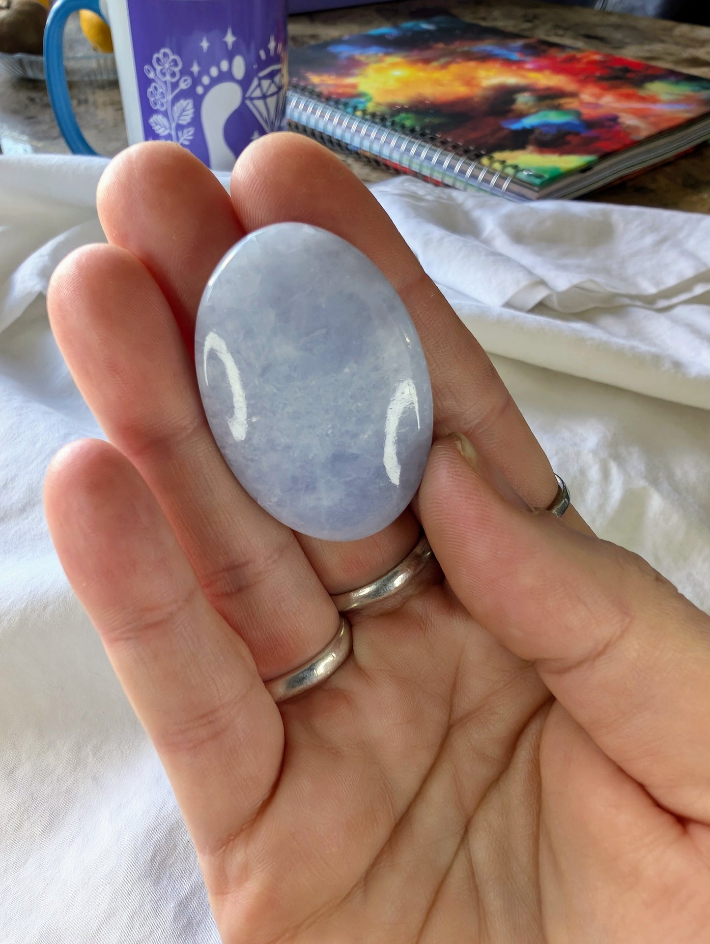 Angelite Cabochon Creation