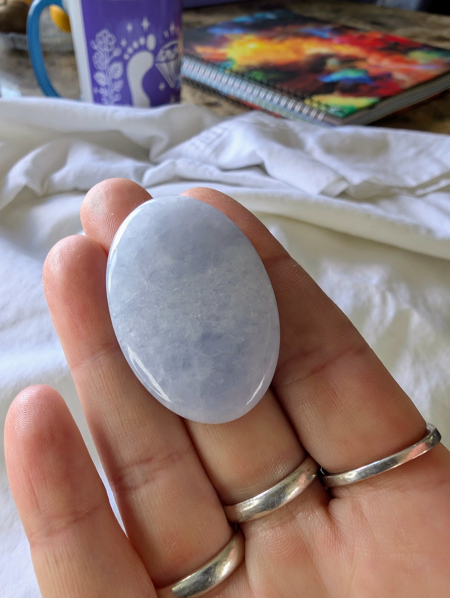 Angelite Cabochon Creation