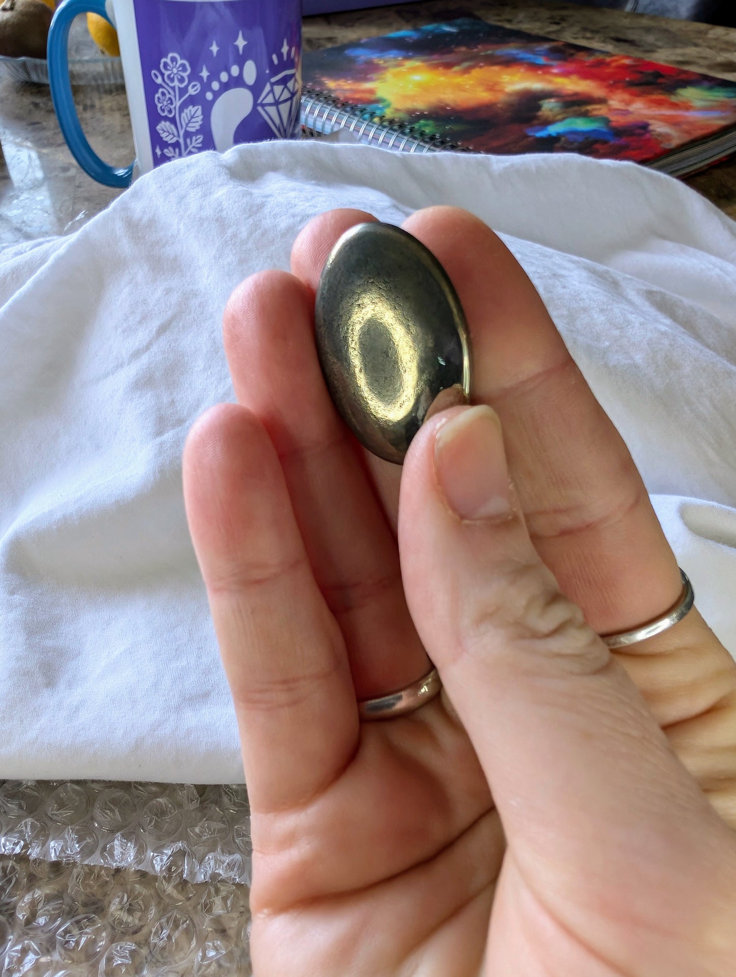 Gold Sheen Obsidian Cabochon Creation