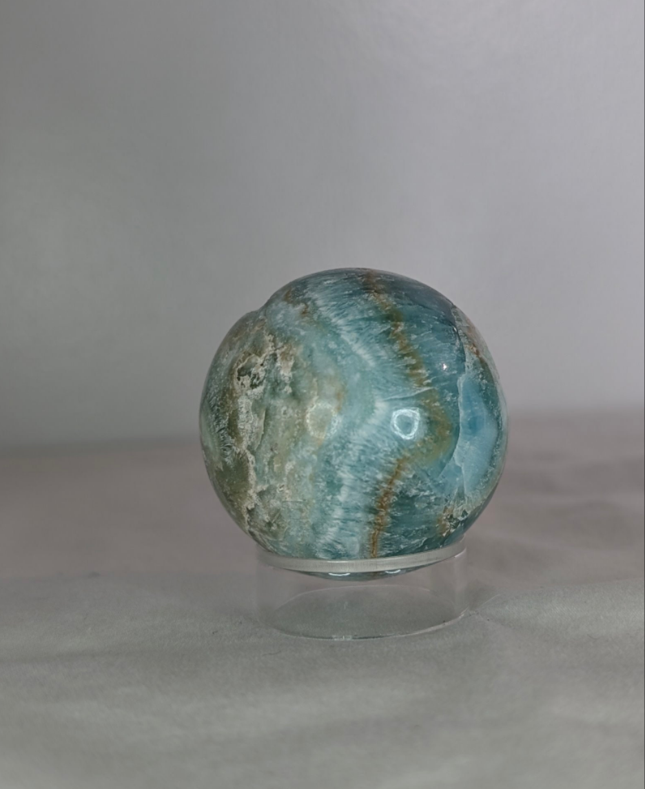 Blue Aragonite Sphere (Small)