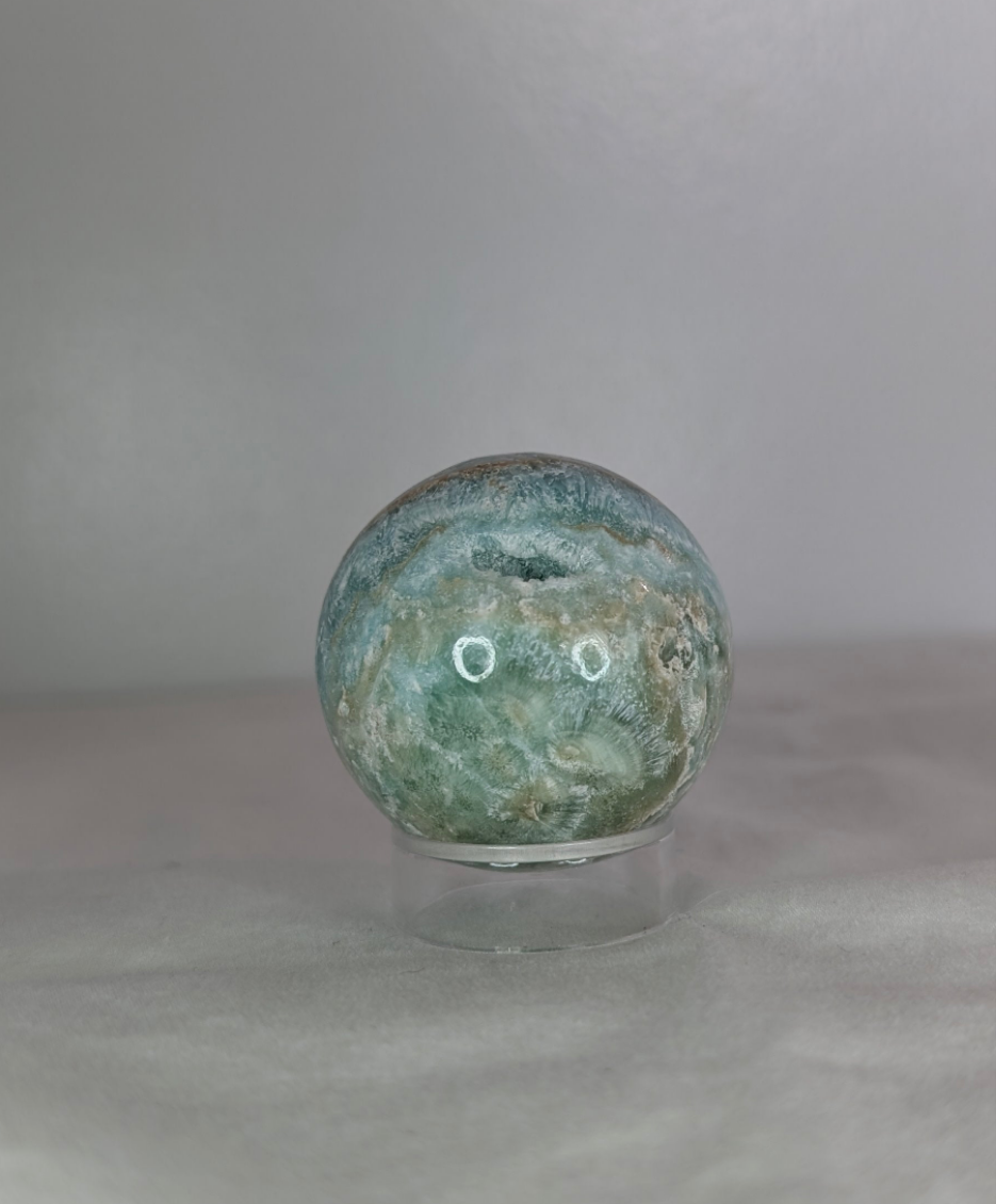 Blue Aragonite Sphere (Small)