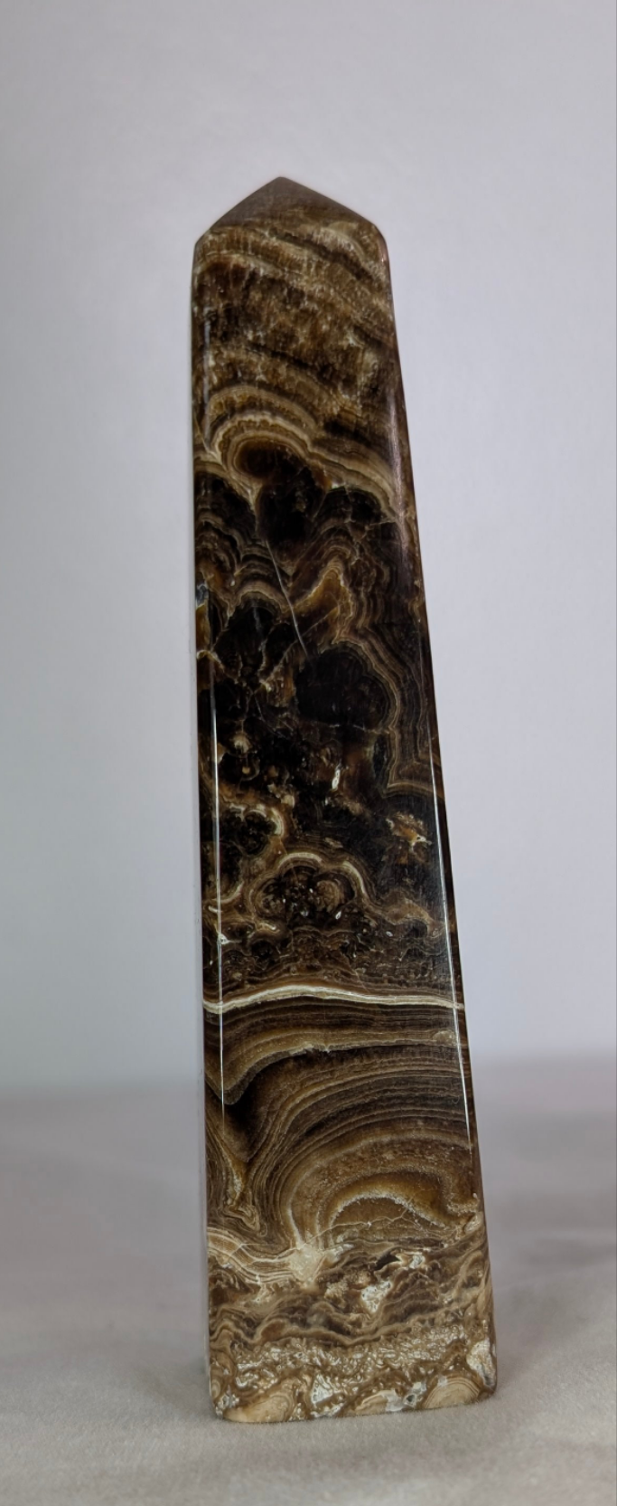 Chocolate Calcite Point