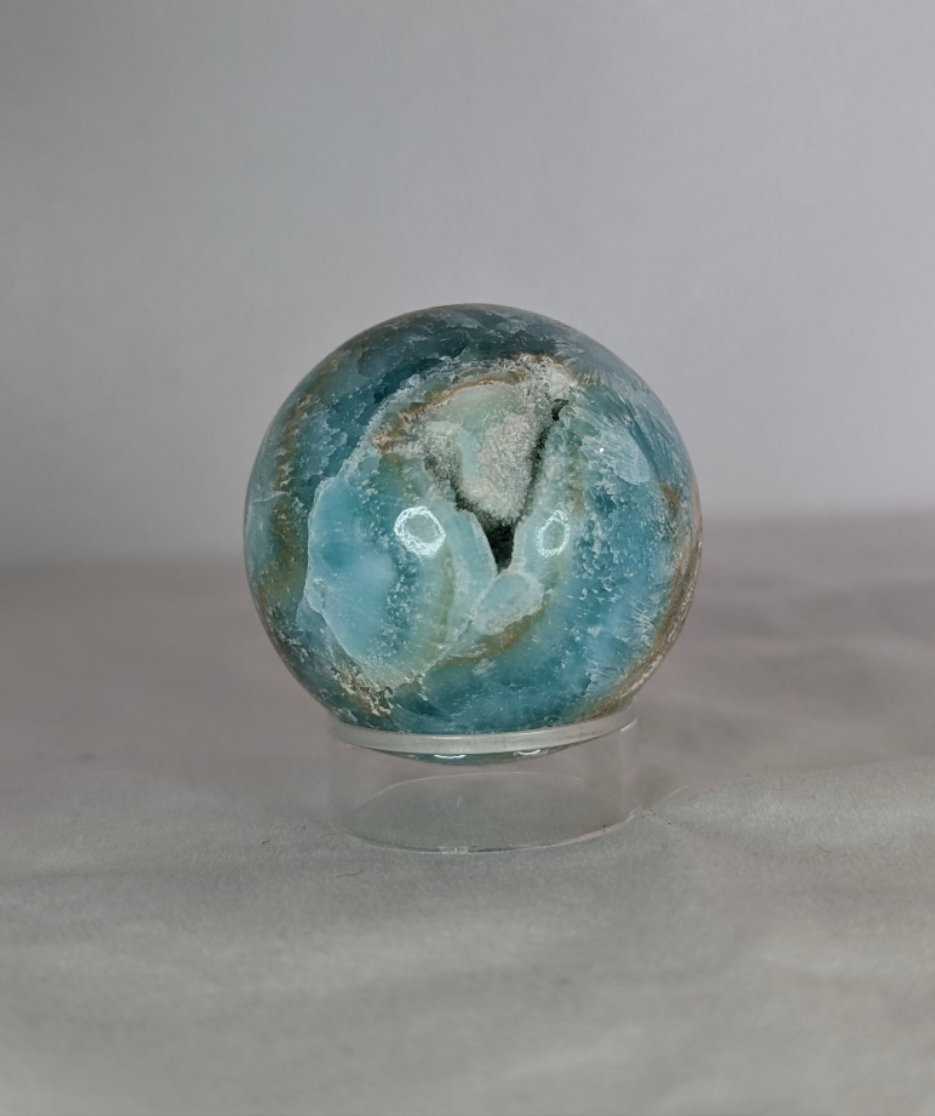 Blue Aragonite Sphere (Small)