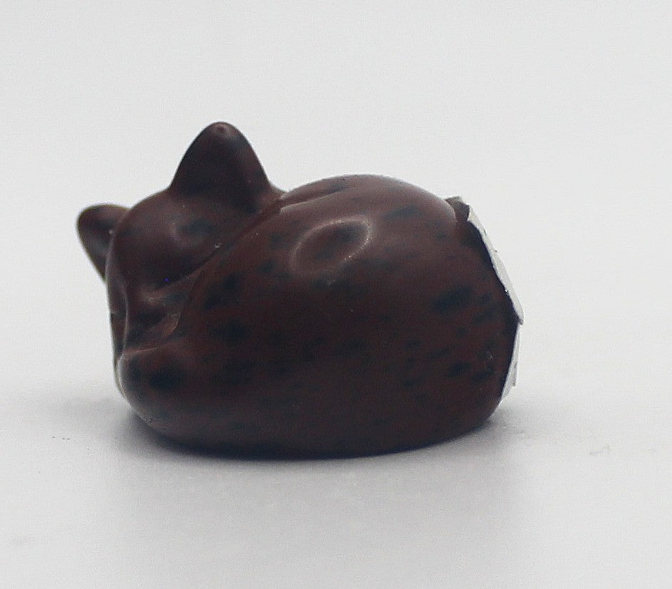 Mahogany Obsidian Sleeping Cat
