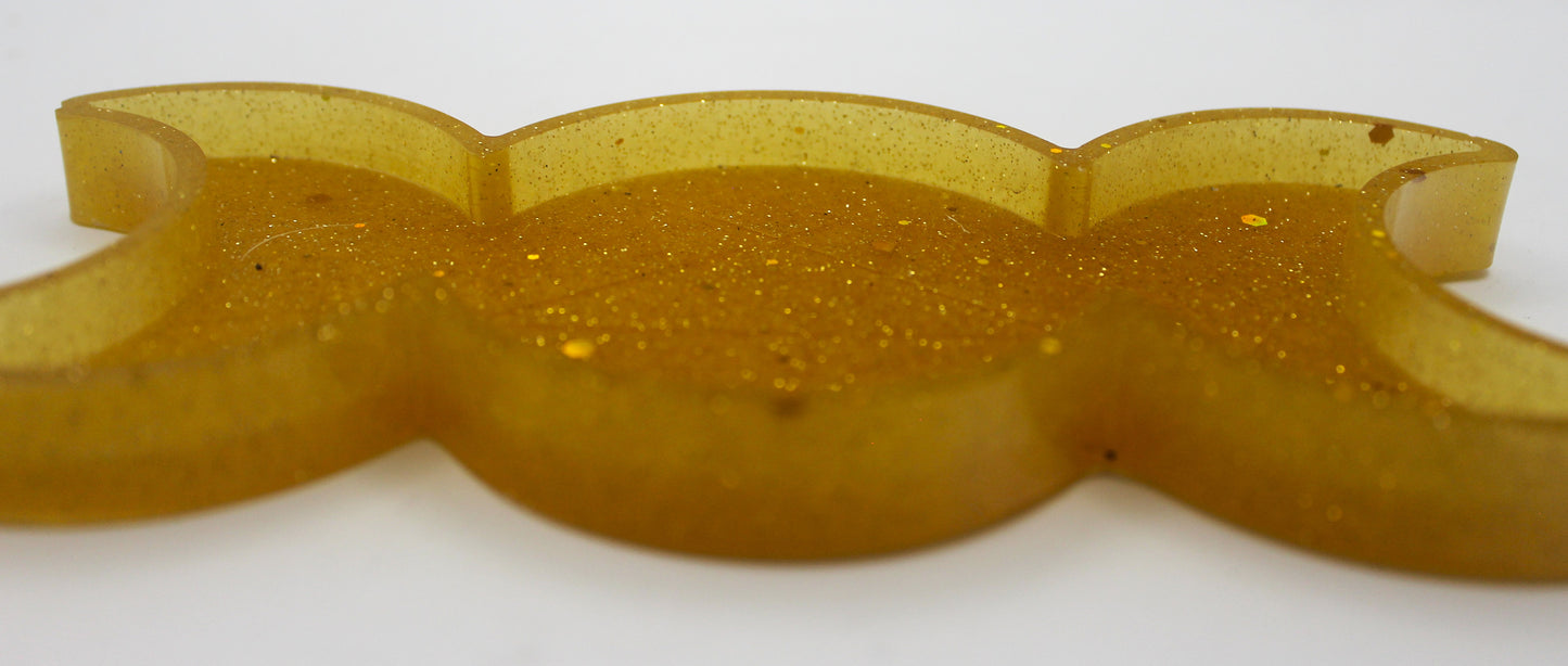Resin Triple Moon Pentacle Star Trinket Tray