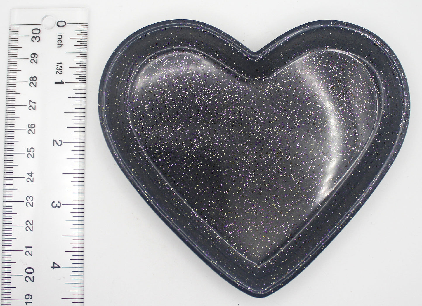 Resin Heart Trinket Tray Dish