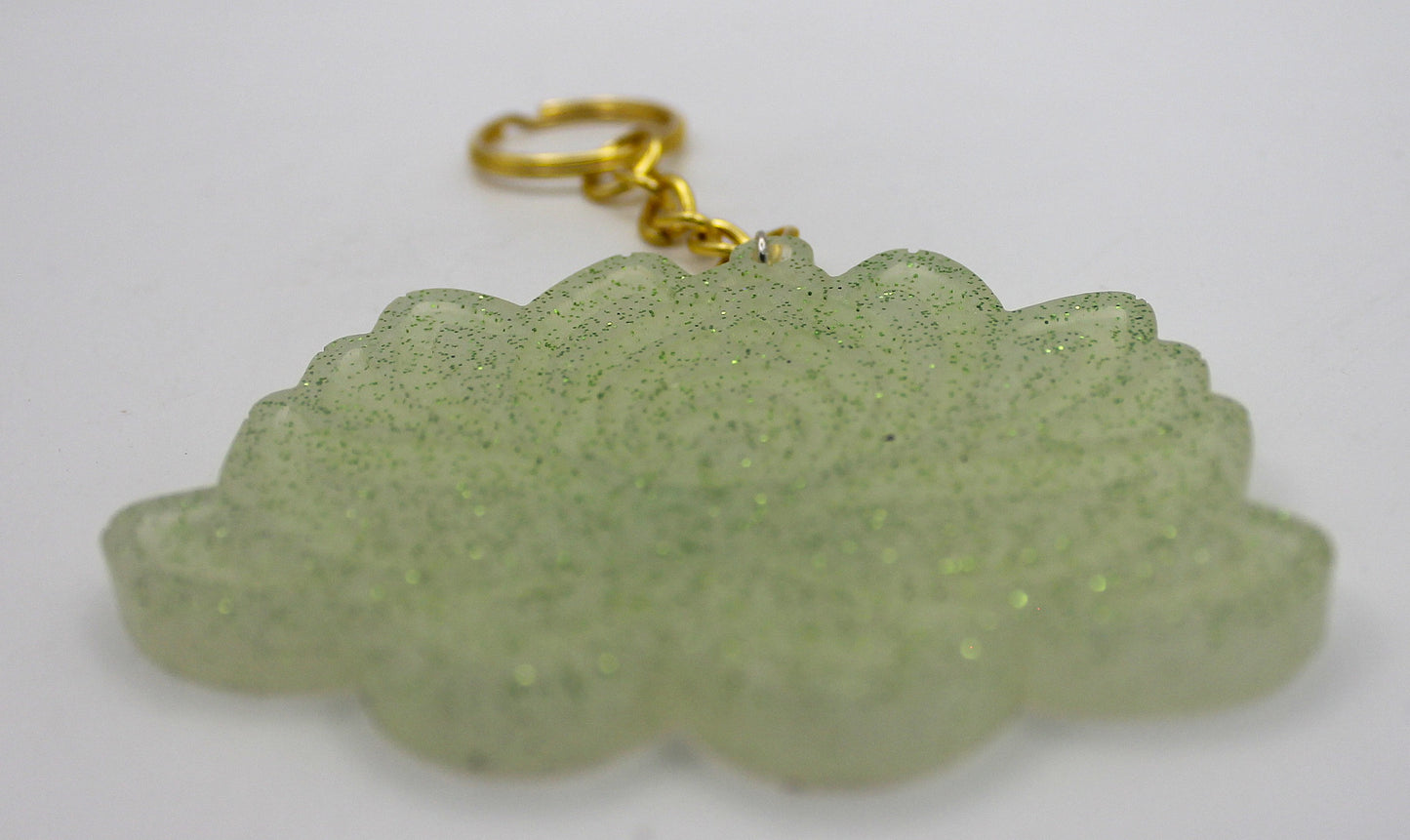 Resin Lotus Flower Keychain
